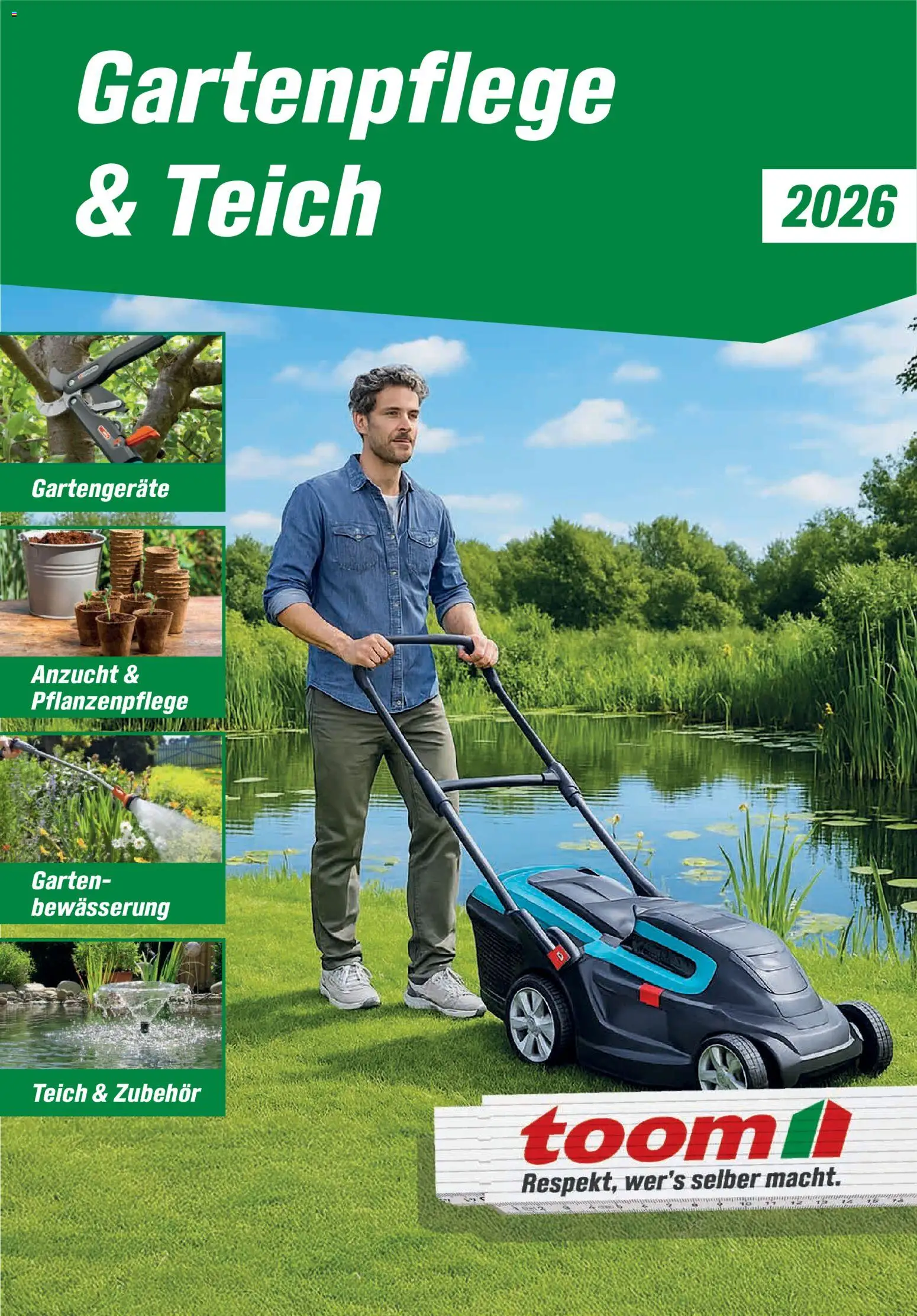 Toom Baumarkt Gartenpflege & Teich 2026 – gültig ab 20.02.2026 | Seite: 1