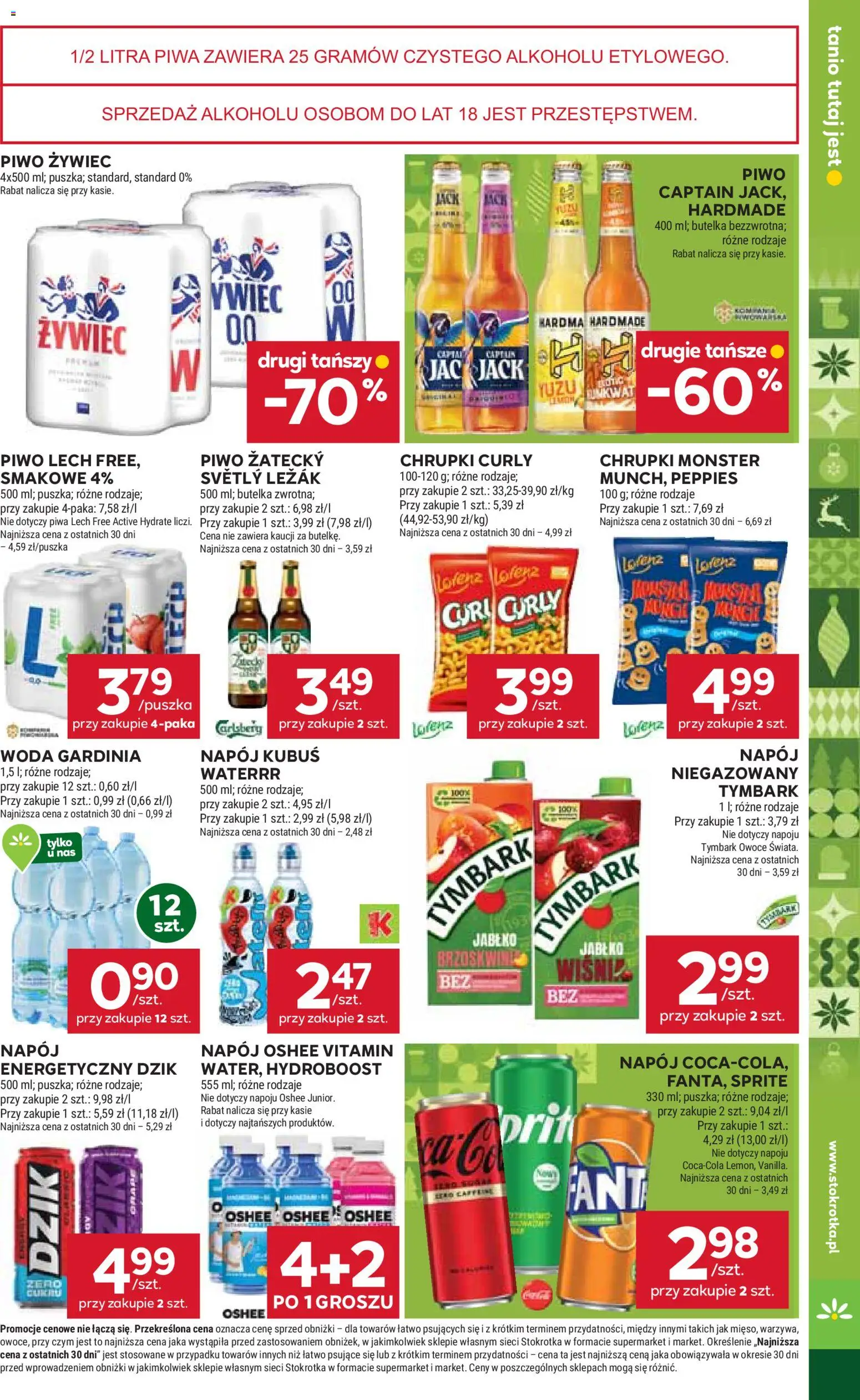 Stokrotka Black Friday od 27.11.2025 | Strona: 39 | Produkty: Leżak, Piwo, Woda, Owoce