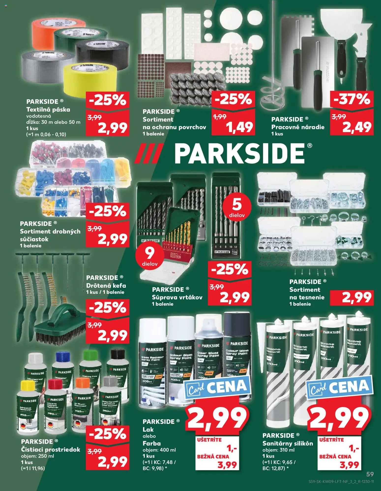 Nové Kaufland akcie – leták je platný od 26.02.2026 | Strana: 59 | Produkty: Náradie, Parkside, Kefa