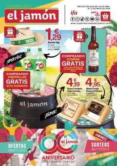 Vista previa Supermercados El Jamón folleto válido desde el 23.04.2026