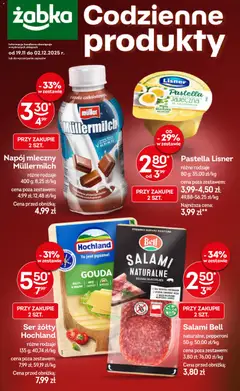 Pogląd oferty "Żabka Gazetka - Codzienne produkty" - ważna od 19.11.2025