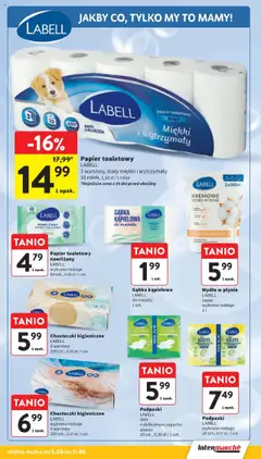 Intermarche Gazetka od 05.06.2025 | Strona: 41 | Produkty: Kremowe mydło w płynie, Chusteczki higieniczne, Podpaski, Gąbka