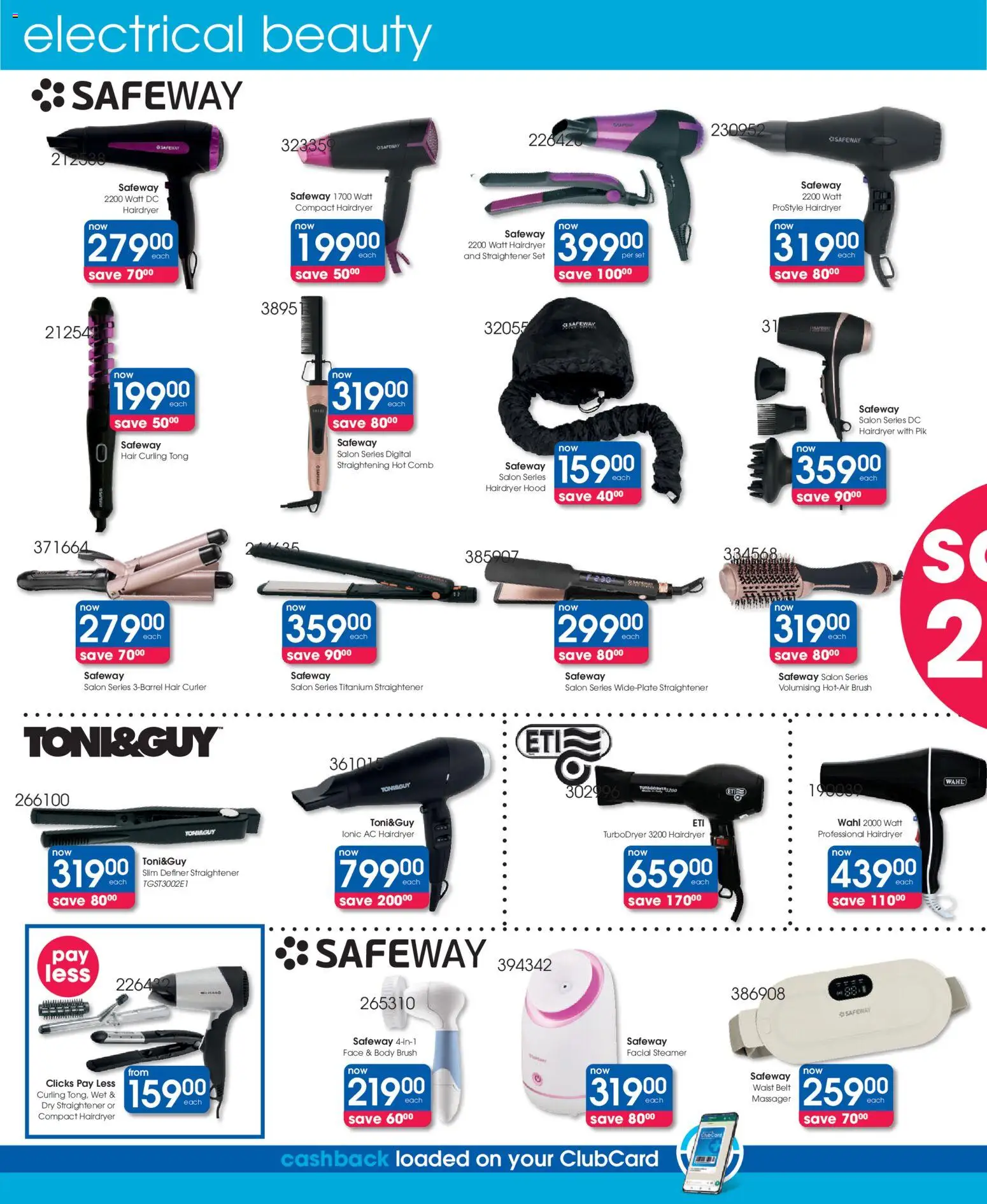 New Clicks catalogue – valid from 23.04.2026 | Page: 32 | Products: Belt, Hair straightener, Hood, Brush