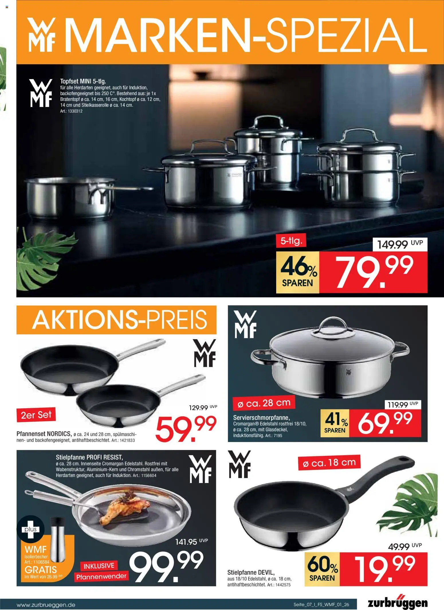 Zurbrüggen WMF Marken-Spezial – gültig ab 16.03.2026 | Seite: 7