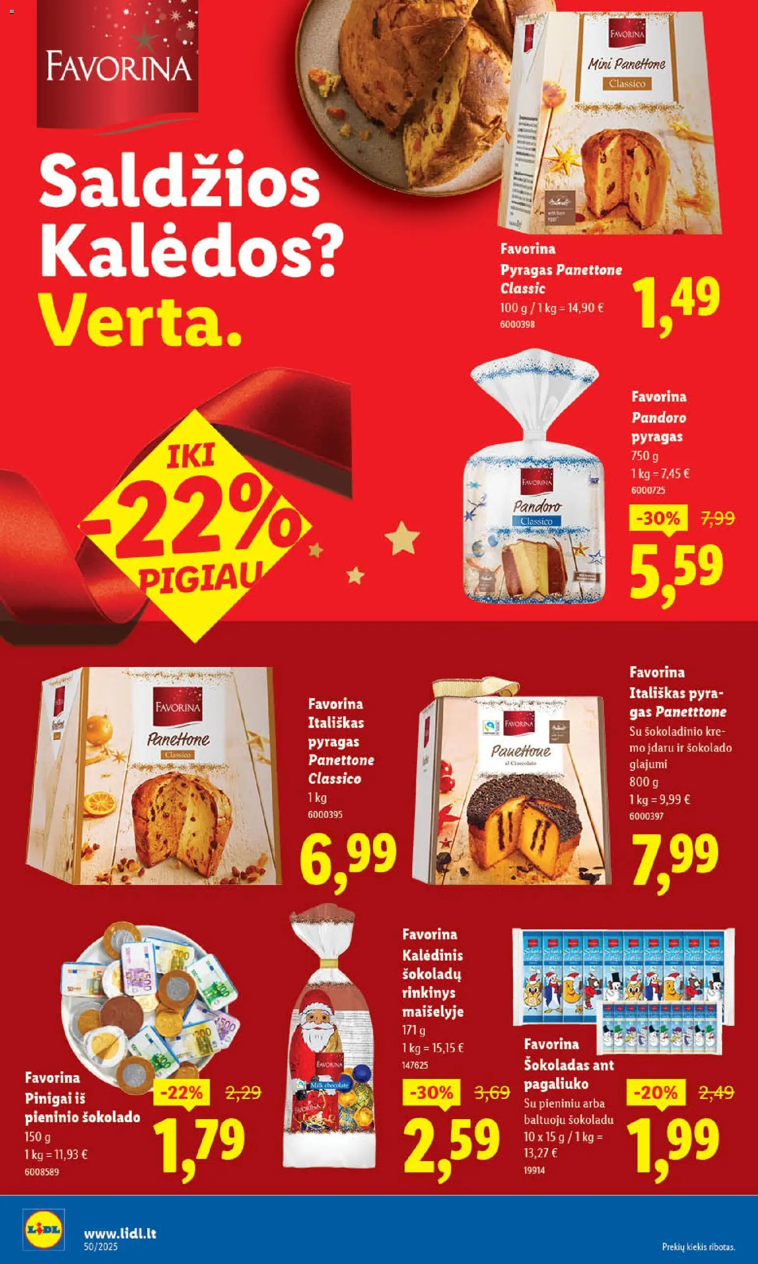 LIDL akcijos nuo 11.12.2025 | Puslapis: 22 | Prekių: Pyragas, Šokoladas