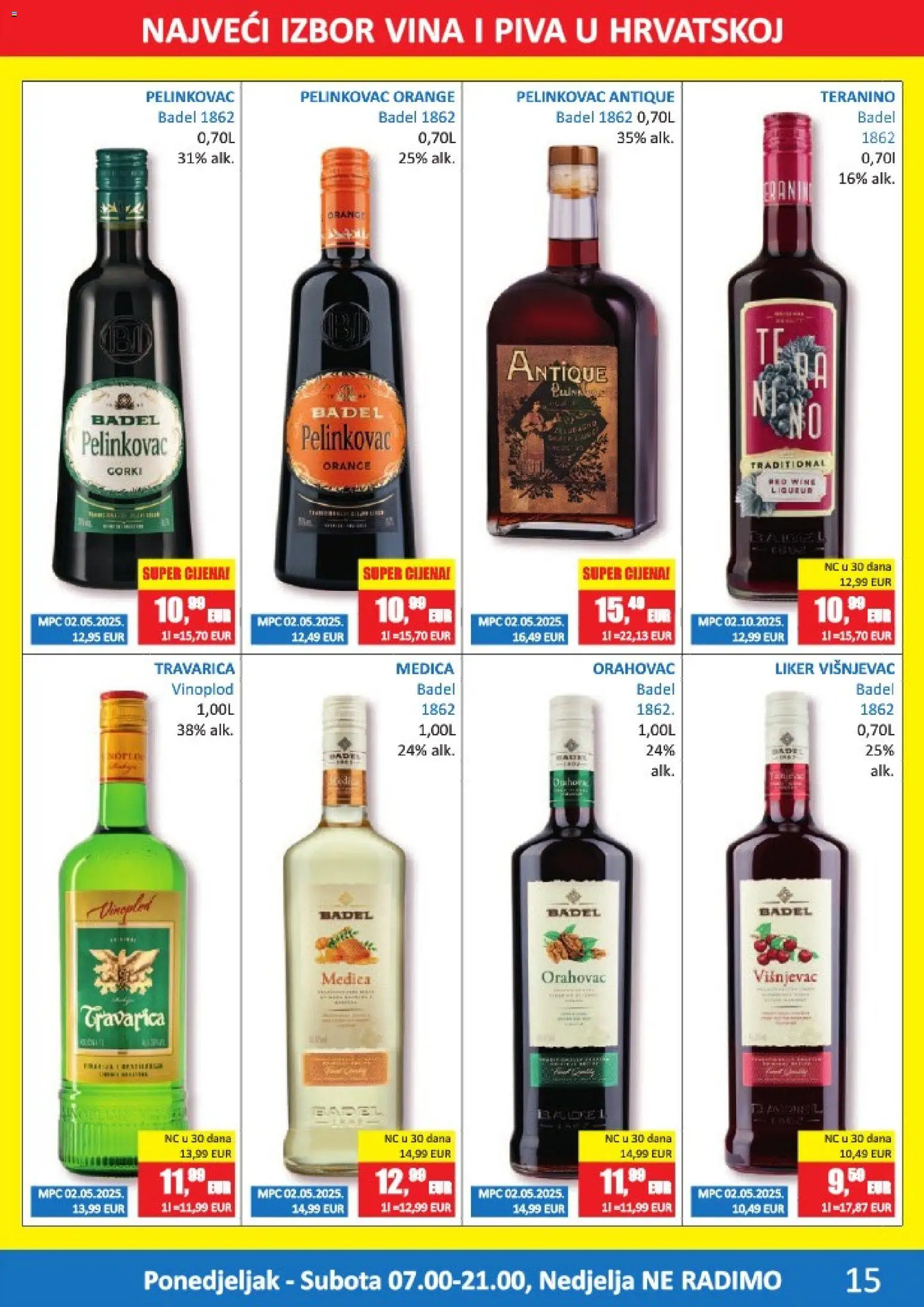 Vrutak katalog | vrijedi od 12.01.2026 | Stranica: 15 | Proizvodi: Pelinkovac, Travarica, Pelinkovac Antique, Teranino