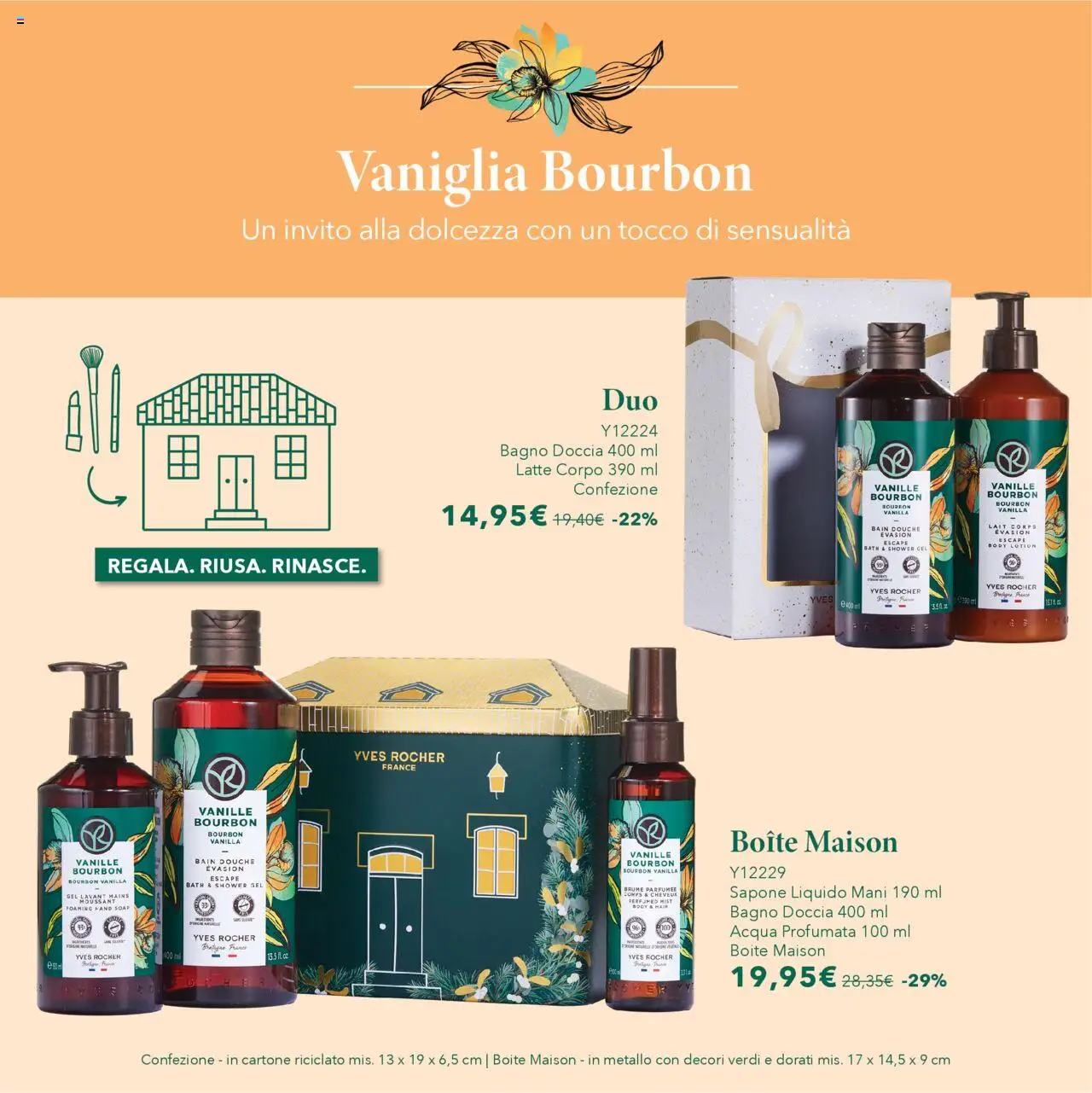Volantino Yves Rocher del 17.10.2025 | Pagina: 64 | Prodotti: Bourbon, Latte, Bagno, Doccia