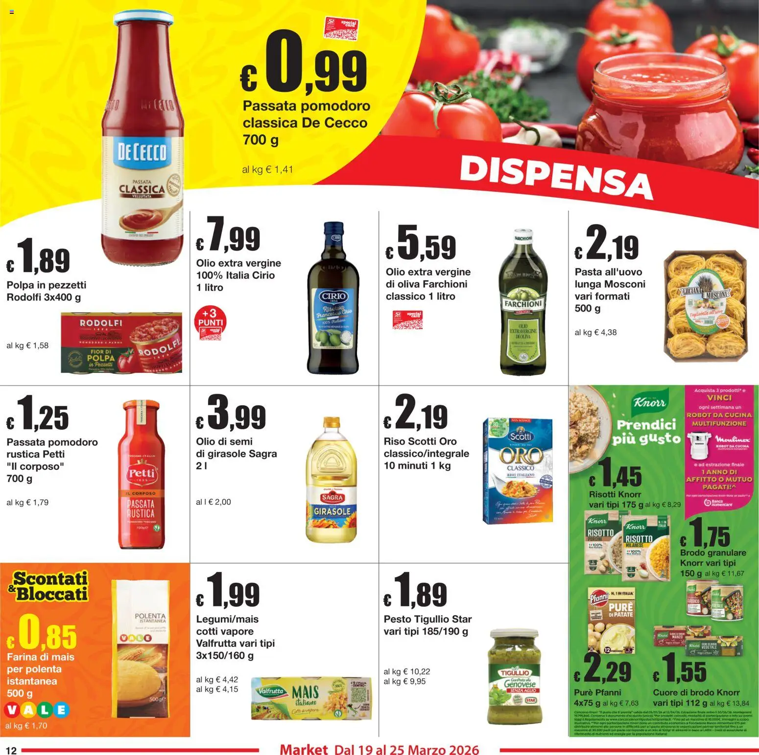 Volantino Sì con Te del 19.03.2026 | Pagina: 12 | Prodotti: Aglio, Mais, Robot, Robot da cucina