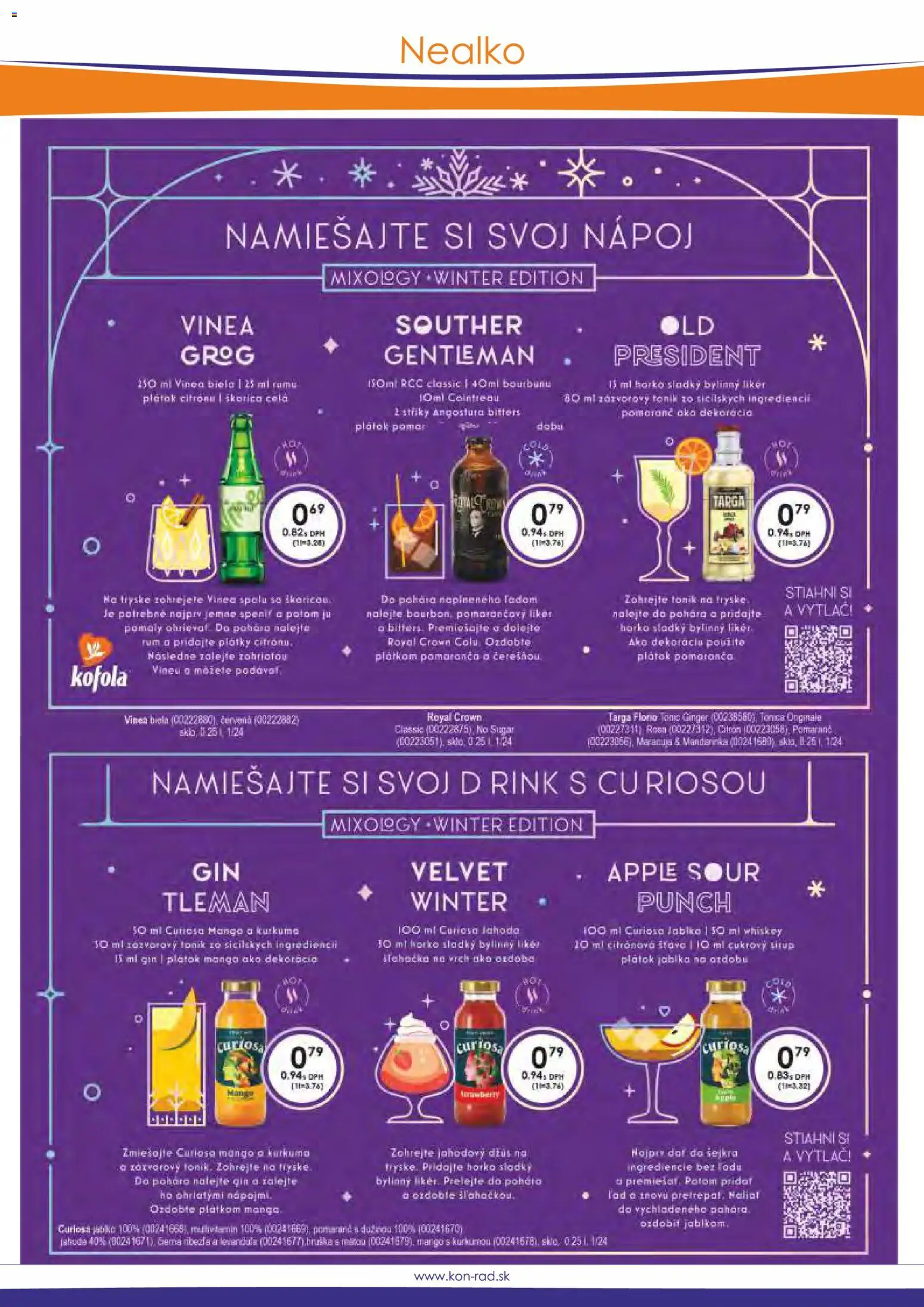 Nové KON - RAD akcie – leták je platný od 01.11.2025 | Strana: 36 | Produkty: Cola, Rum, Šľahačka, Kurkuma