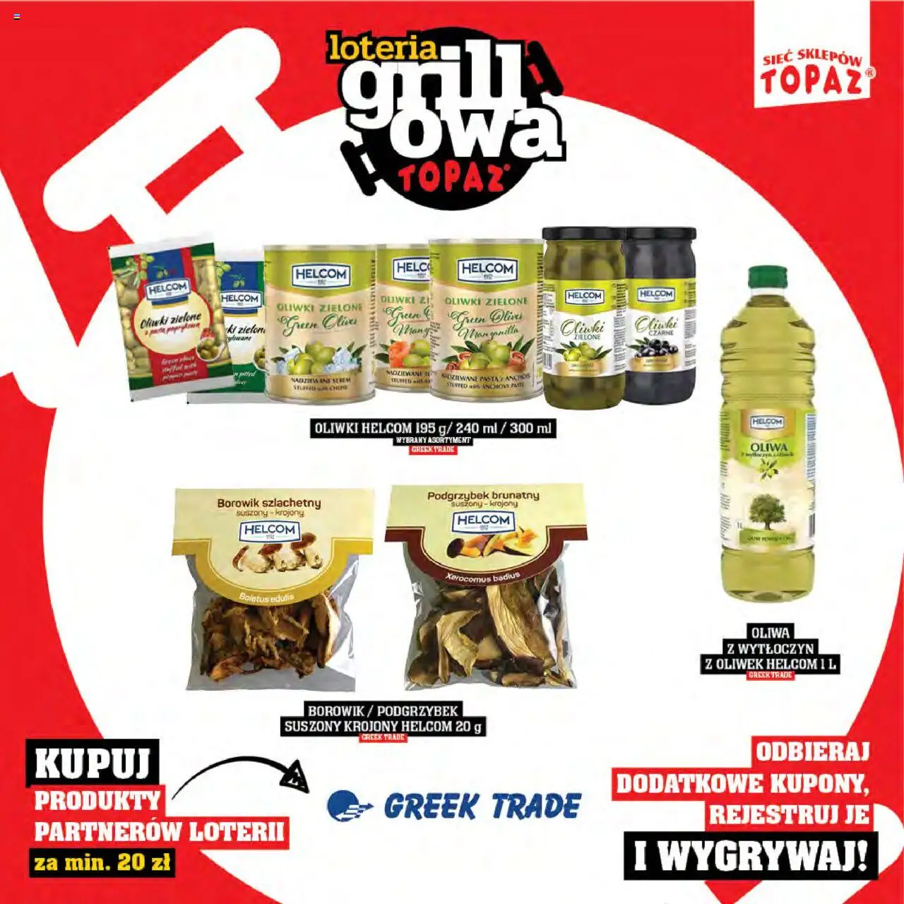 Topaz Gazetka - Katalog produktów Loteria Grillowa od 25.04.2025 | Strona: 29 | Produkty: Anchois, Oliwki zielone