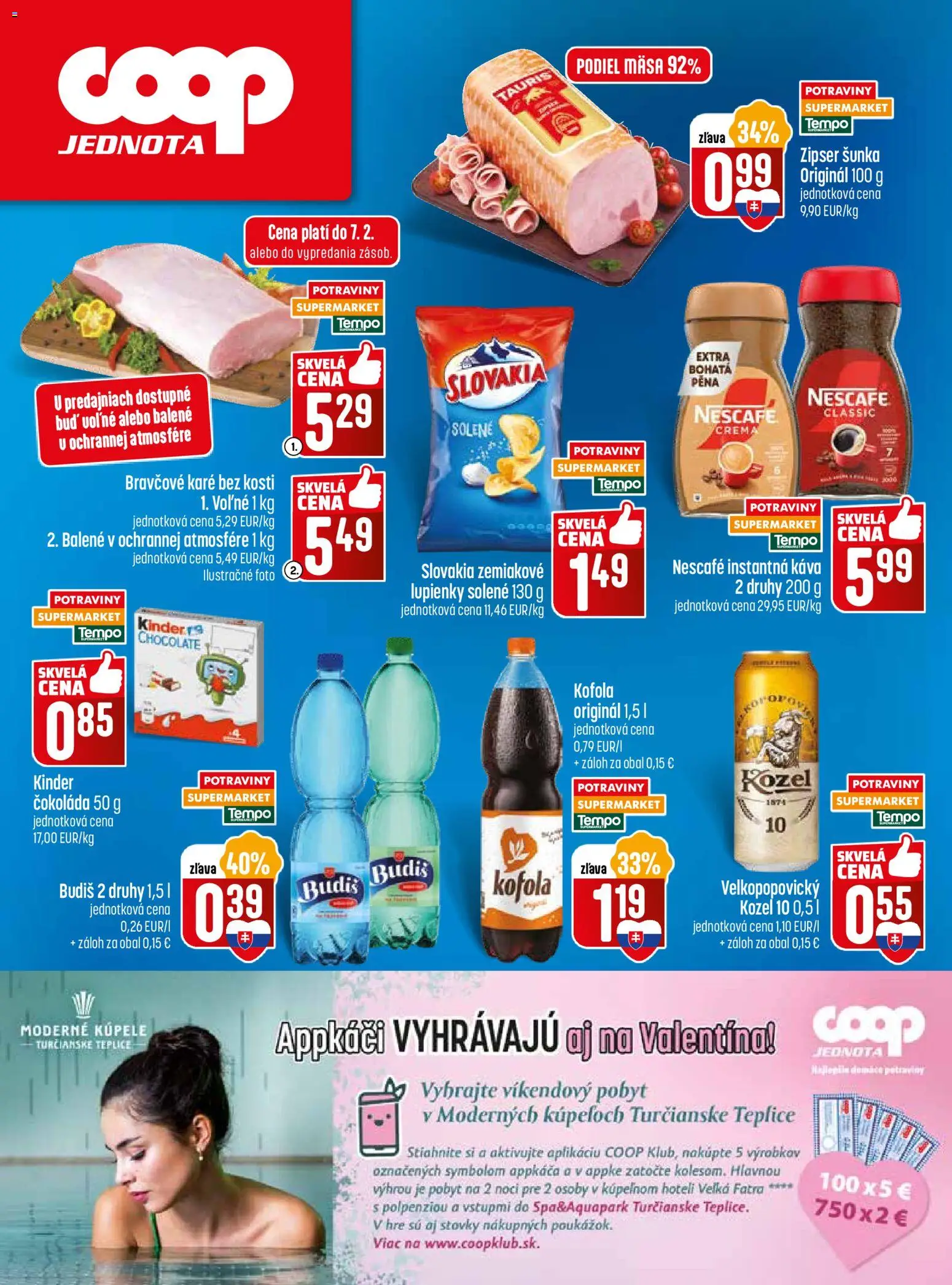 Nové COOP Jednota akcie – leták je platný od 05.02.2026 | Strana: 28 | Produkty: Káva, Kofola, Budiš, Čokoláda