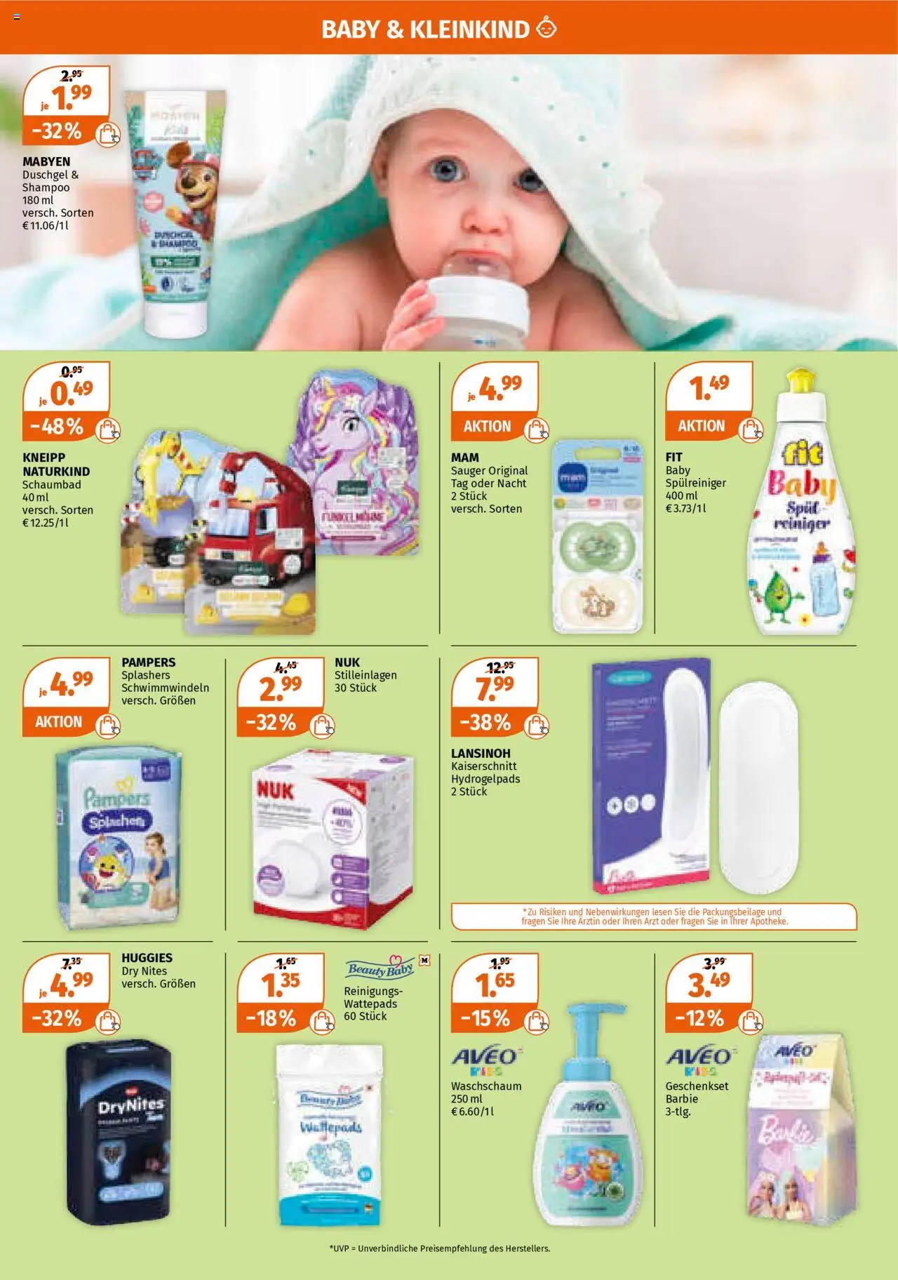 Müller Prospekt 	 - gültig ab dem 28.07.2025 | Seite: 19 | Produkte: Wattepads, Pampers, Shampoo, Duschgel
