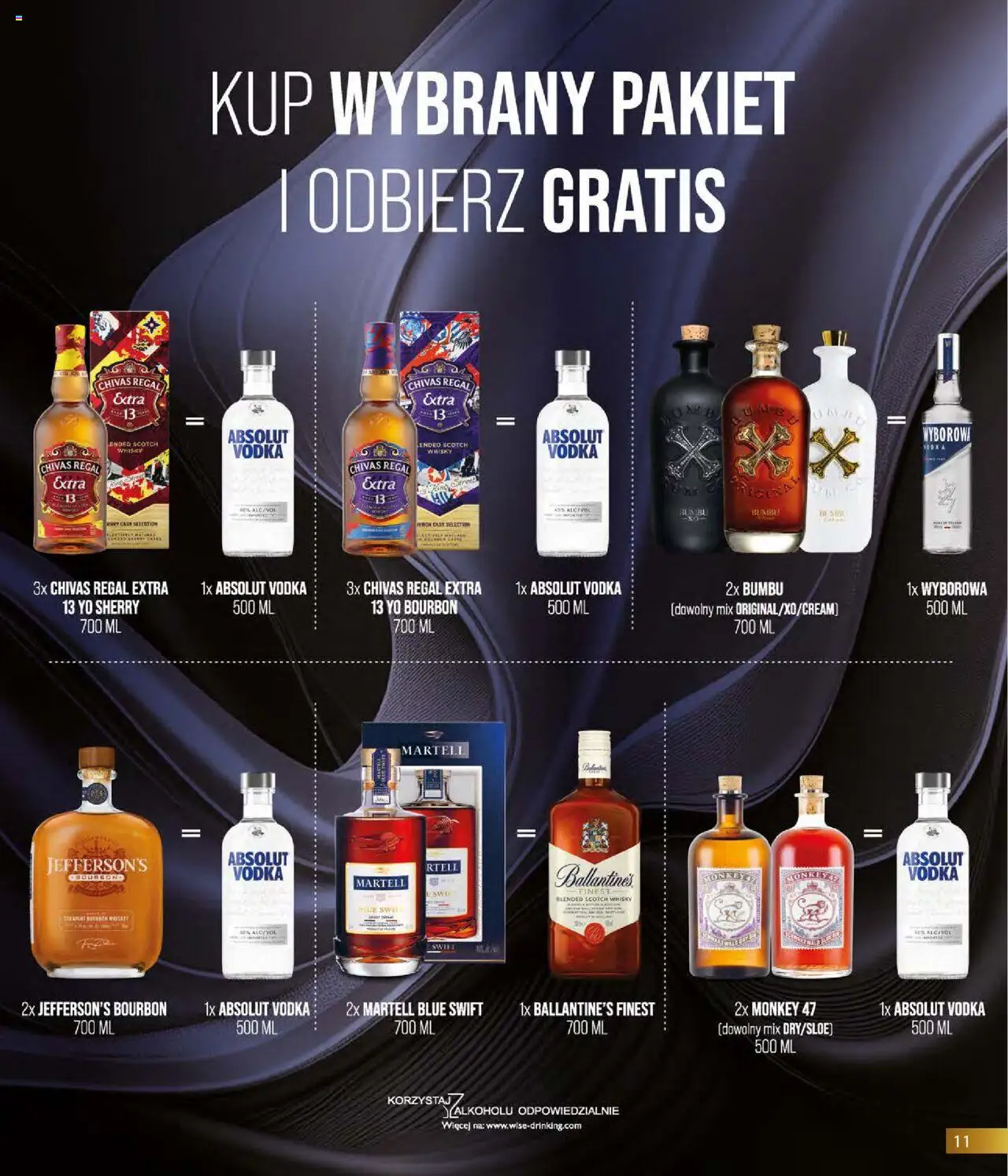 Eurocash Gazetka - Horeca od 01.10.2025 | Strona: 11 | Produkty: Bourbon, Vodka, Regał, Whisky