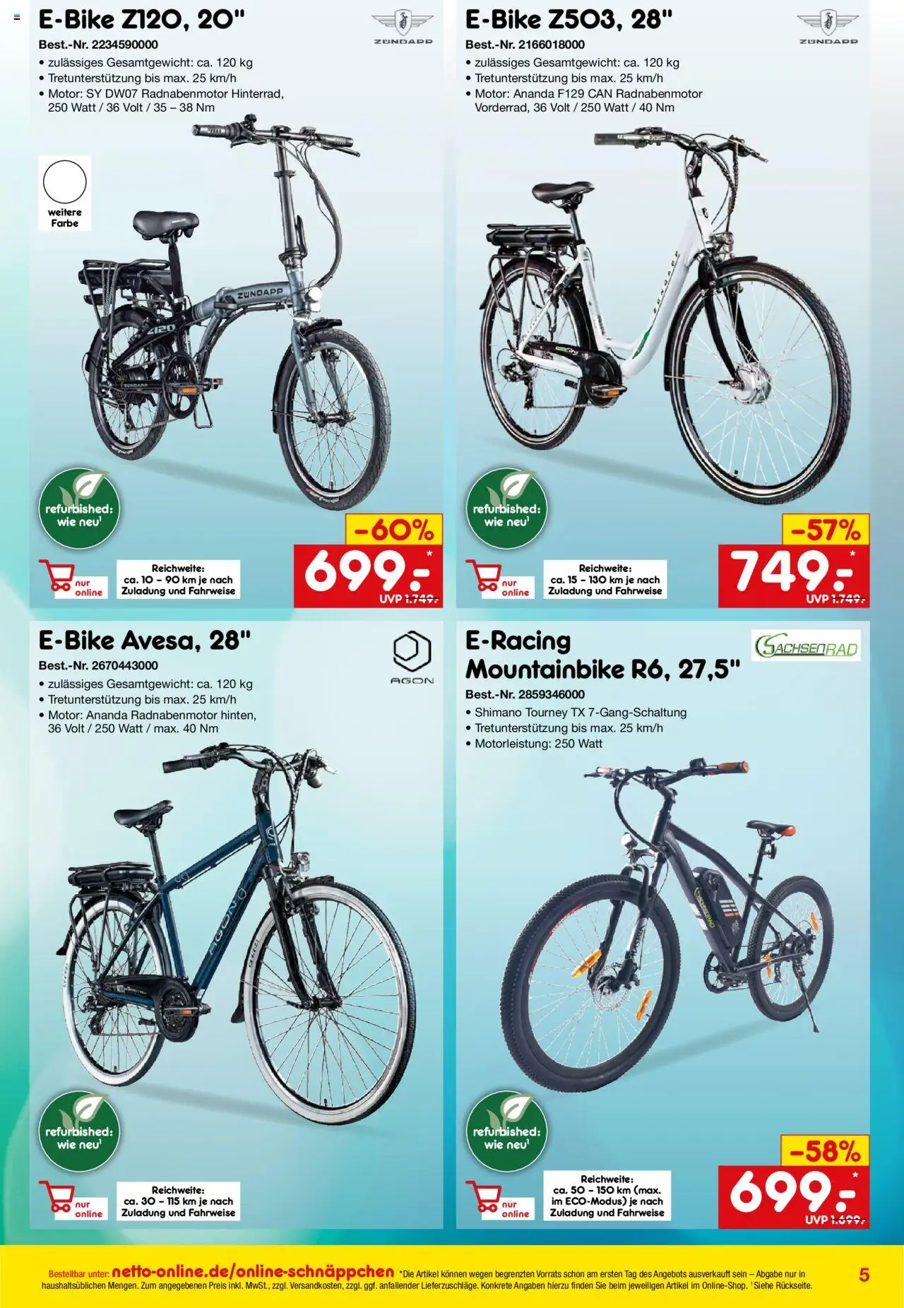 Netto Marken-Discount Online-Sonderangebote Sale – gültig ab 01.10.2025 | Seite: 5 | Produkte: Mountainbike