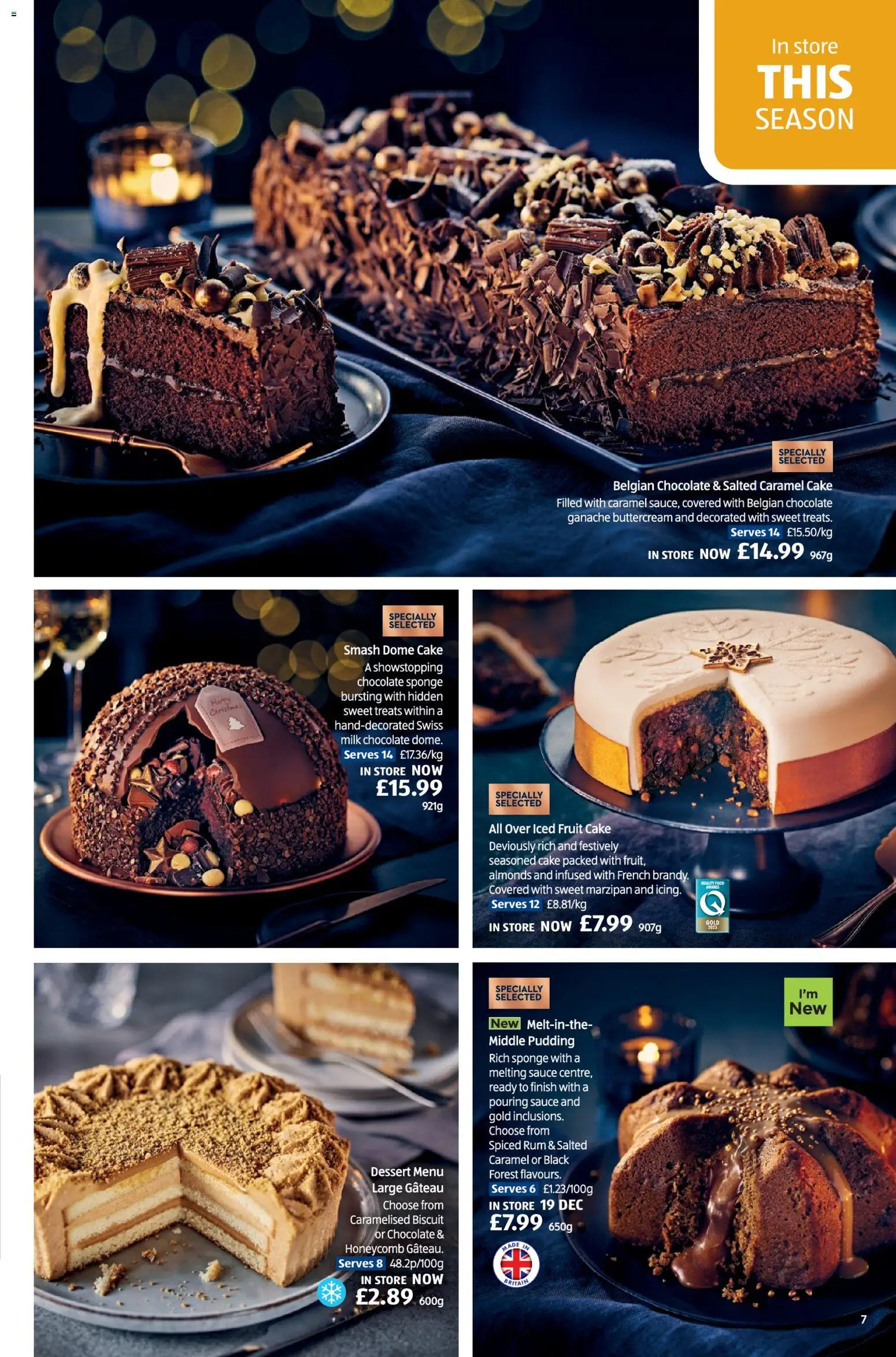 {H1} | Page: 7 | Products: Milk, Cake, Almonds, Pudding