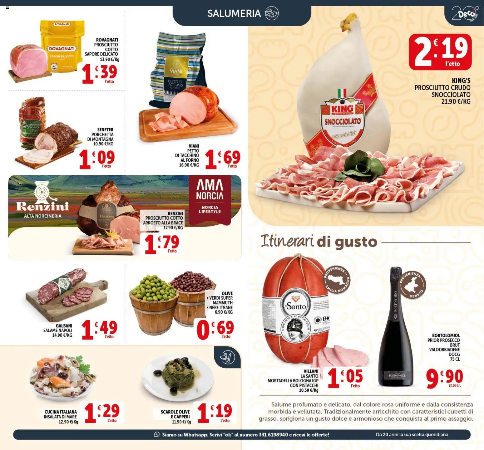 Volantino Decò del 17.03.2026 | Pagina: 5 | Prodotti: Arrosto, Prosciutto Crudo, Porchetta, Pistacchi