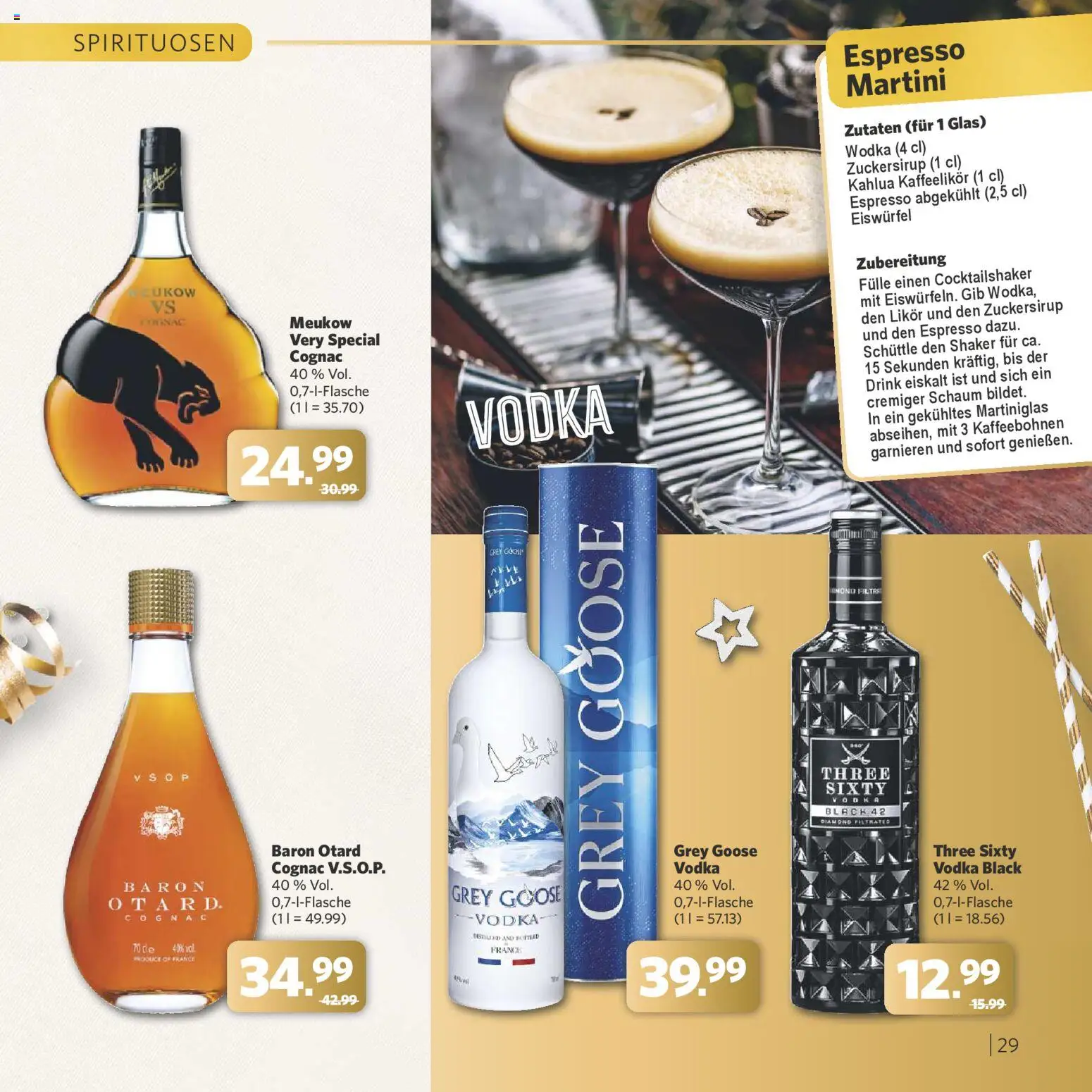 Combi - Festliche Momente – gültig ab 24.11.2025 | Seite: 29 | Produkte: Martini, Likör, Vodka, Wodka