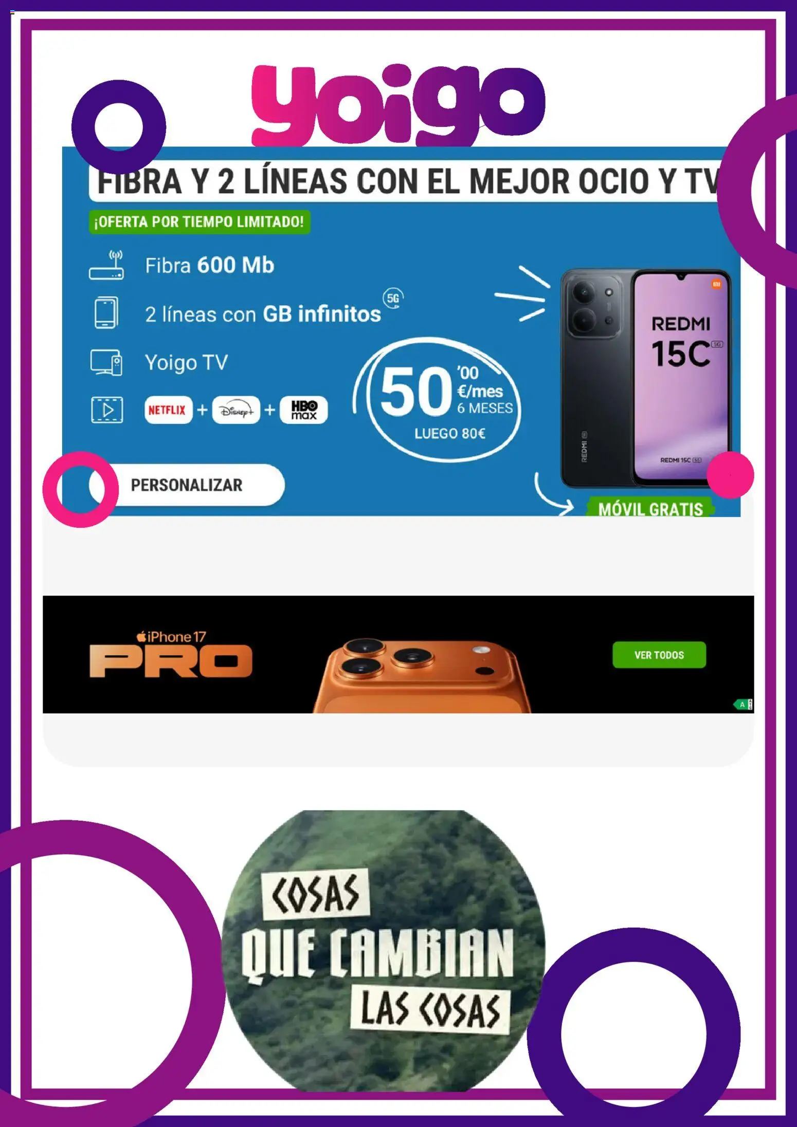 Yoigo ofertas │ válido desde el 14.11.2025 | Página: 1 | Productos: Iphone
