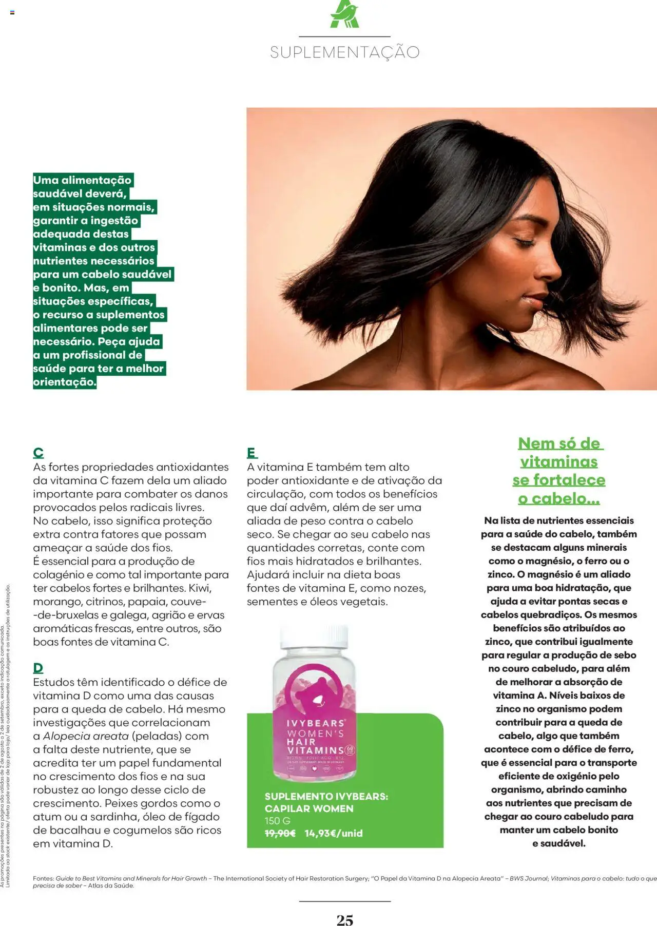 Auchan - Relaxe e cuide de si │ válido de 01.08.2025 | Página: 25 | Produtos: Bacalhau, Ferro, Vitamina c, Couve