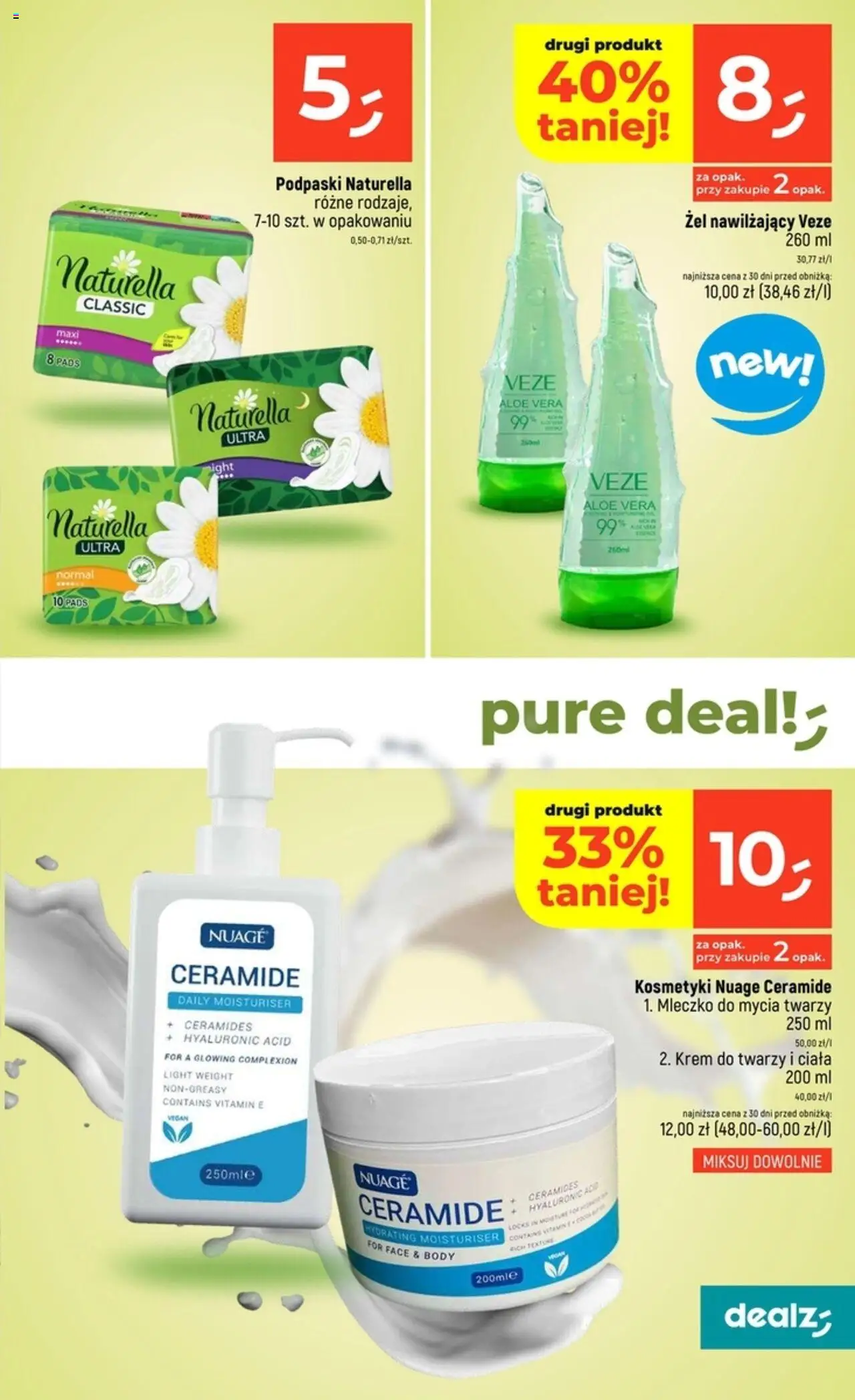 Dealz Gazetka od 31.07.2025 | Strona: 25 | Produkty: Podpaski, Body, Krem, Krem do twarzy