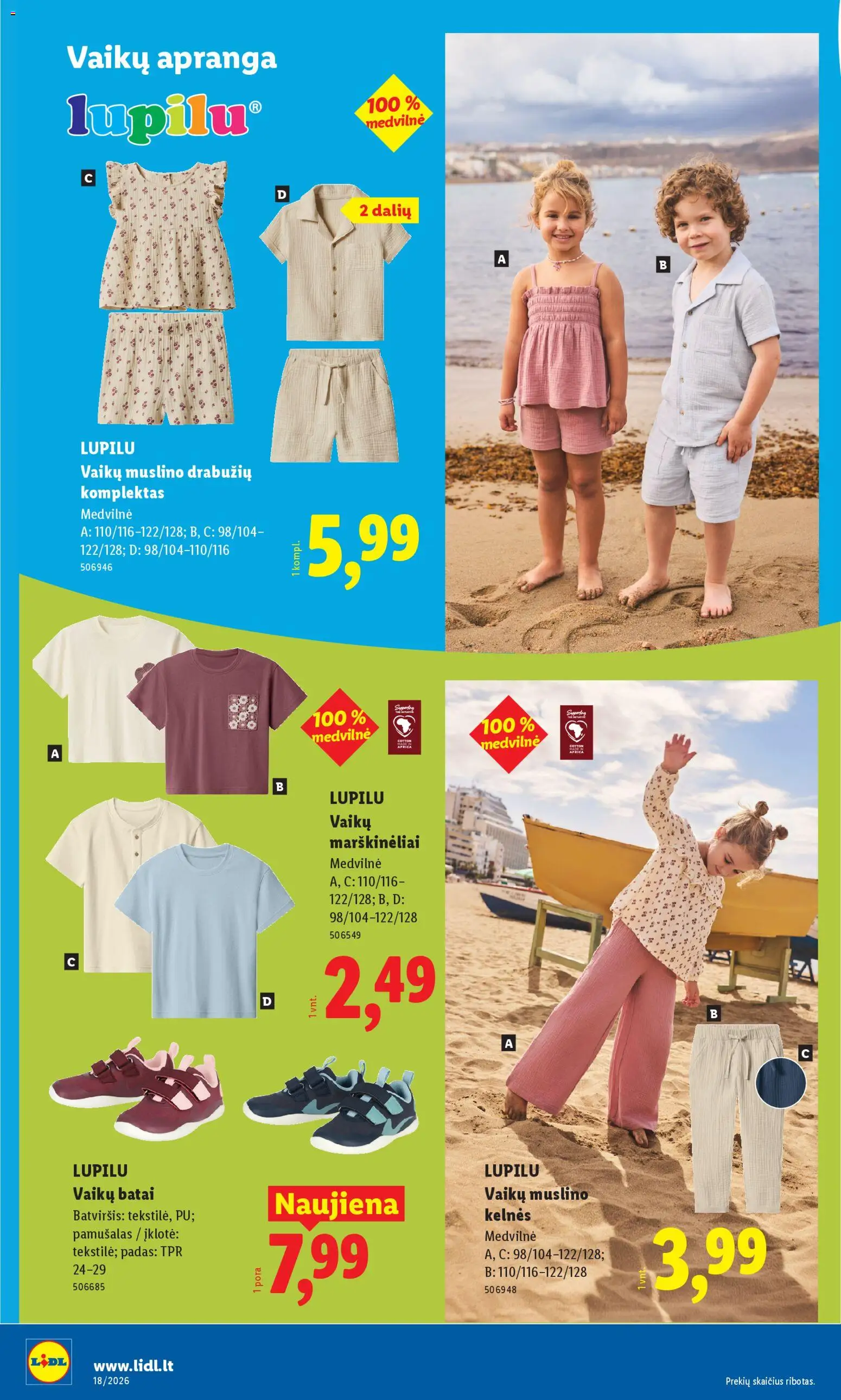 LIDL akcijos nuo 27.04.2026 | Puslapis: 12 | Prekių: Marškinėliai, Kelnes