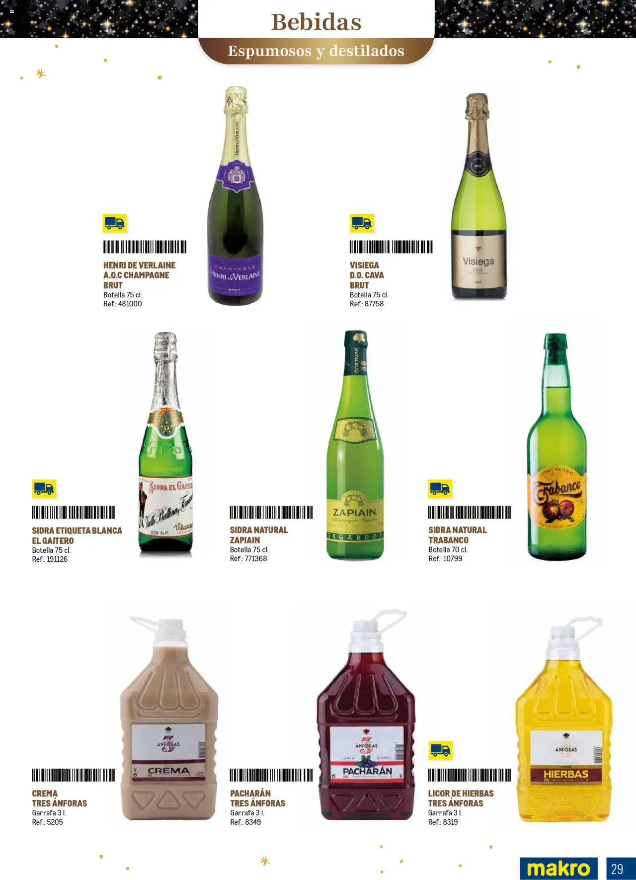 Makro - Comidas y Cenas de Navidad Canarias │ válido desde el 03.10.2025 | Página: 29 | Productos: Licor, Crema