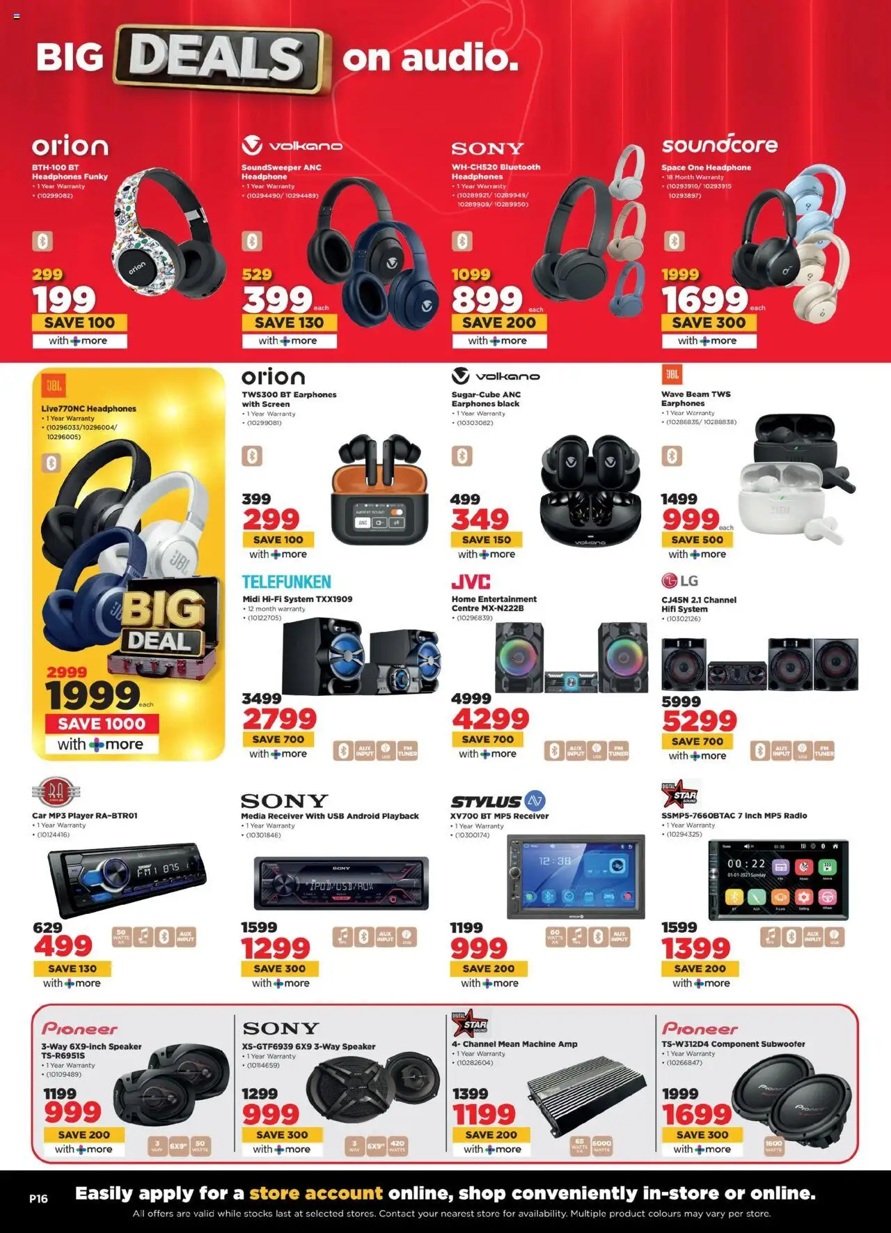 HiFi Corp Specials │ valid from 06.08.2025 | Page: 16 | Products: Radio, MP3, Player, Speaker