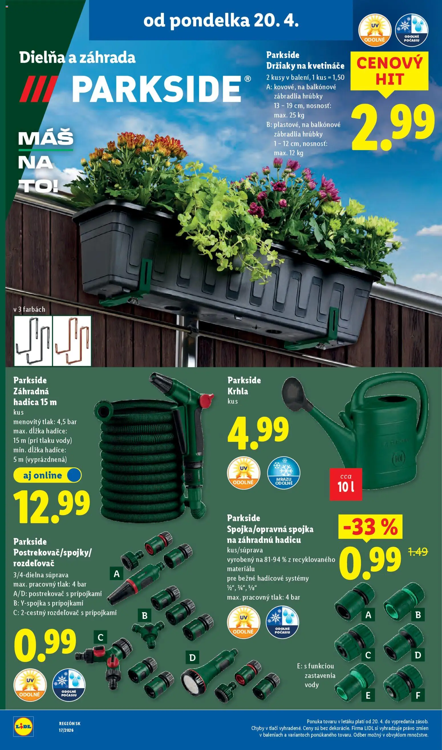 Nové Lidl akcie – leták je platný od 20.04.2026 | Strana: 46 | Produkty: Parkside