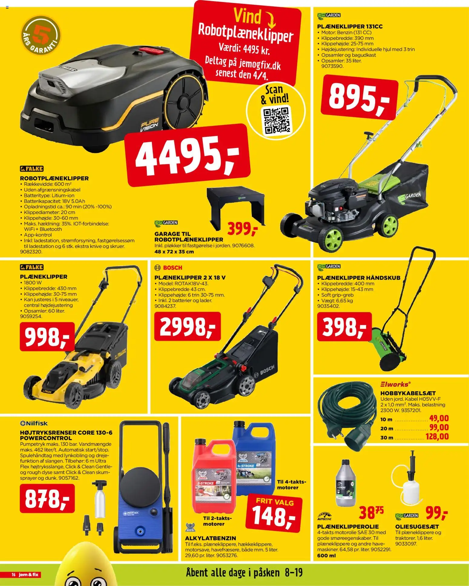 Jem & fix tilbudsavis – gyldig fra 29.03.2026 | Side: 16 | Produkter: Batterier, Kabel