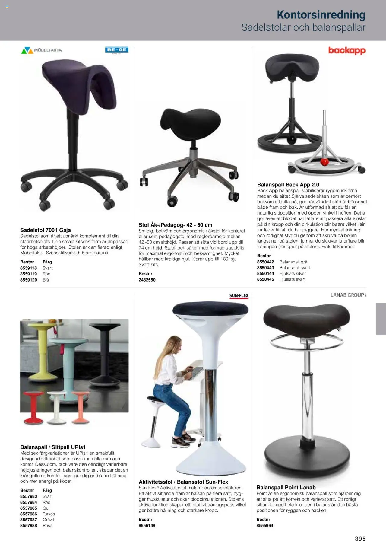 Office Depot reklamblad aktuell från 15.02.2024 | Sida: 397 | Produkter: Balanspall, Bord, Stol