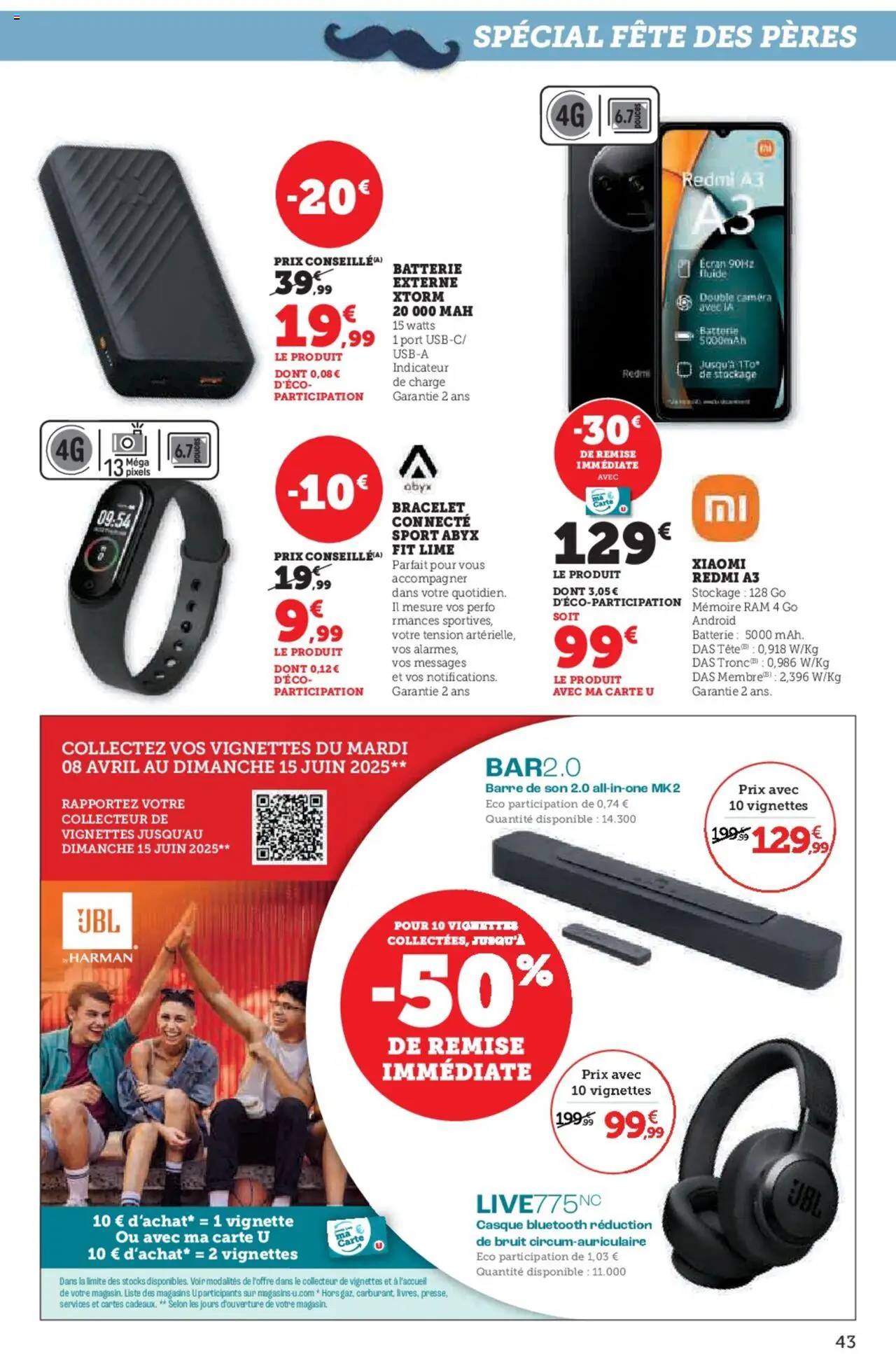  | Page: 43 | Produits: Smartphone, Batterie, Barre de son, Casque