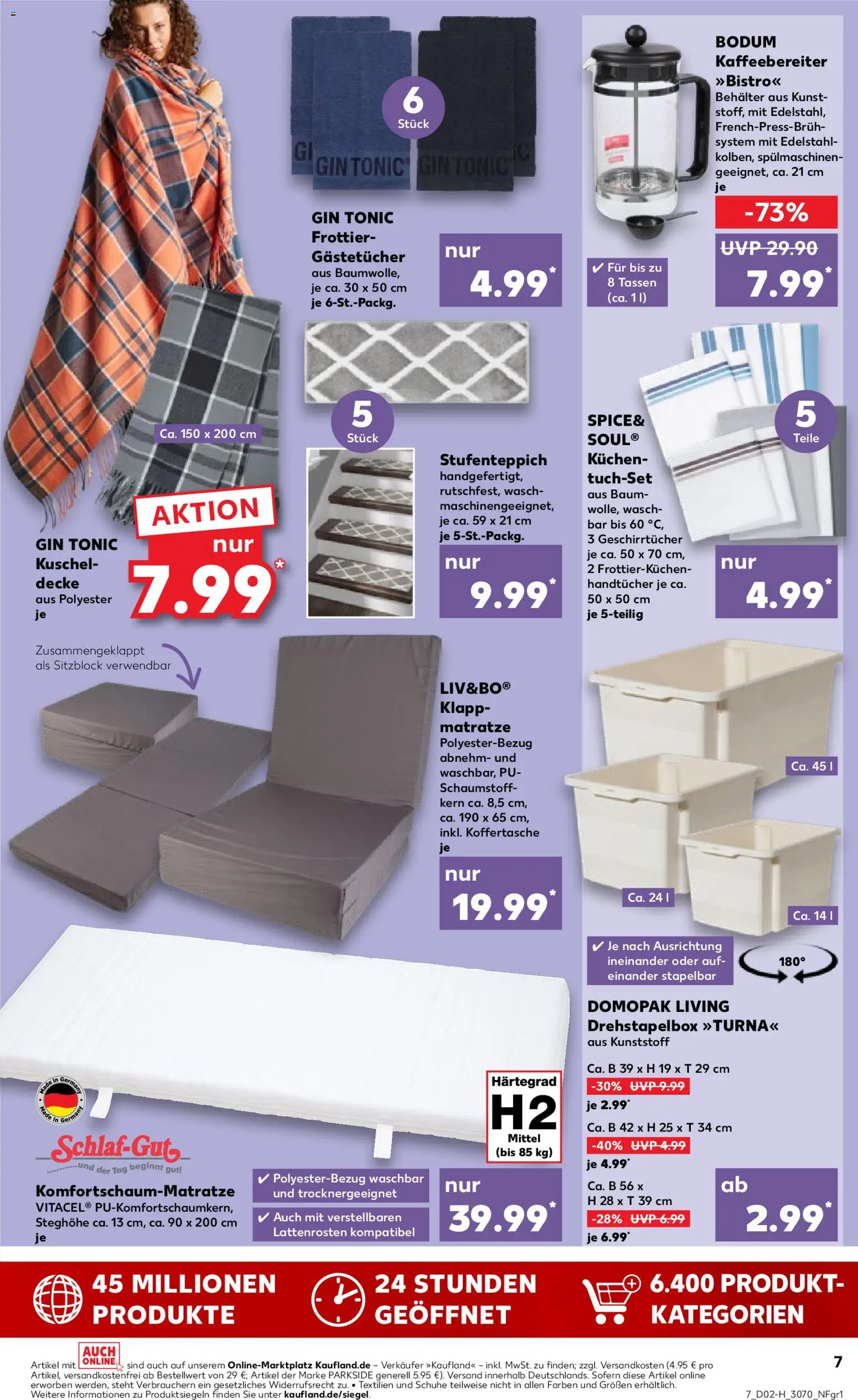 Kaufland prospekt Leipzig	 – gültig ab 08.01.2026 | Seite: 7 | Produkte: Matratze, Decke, Box, Kuchen