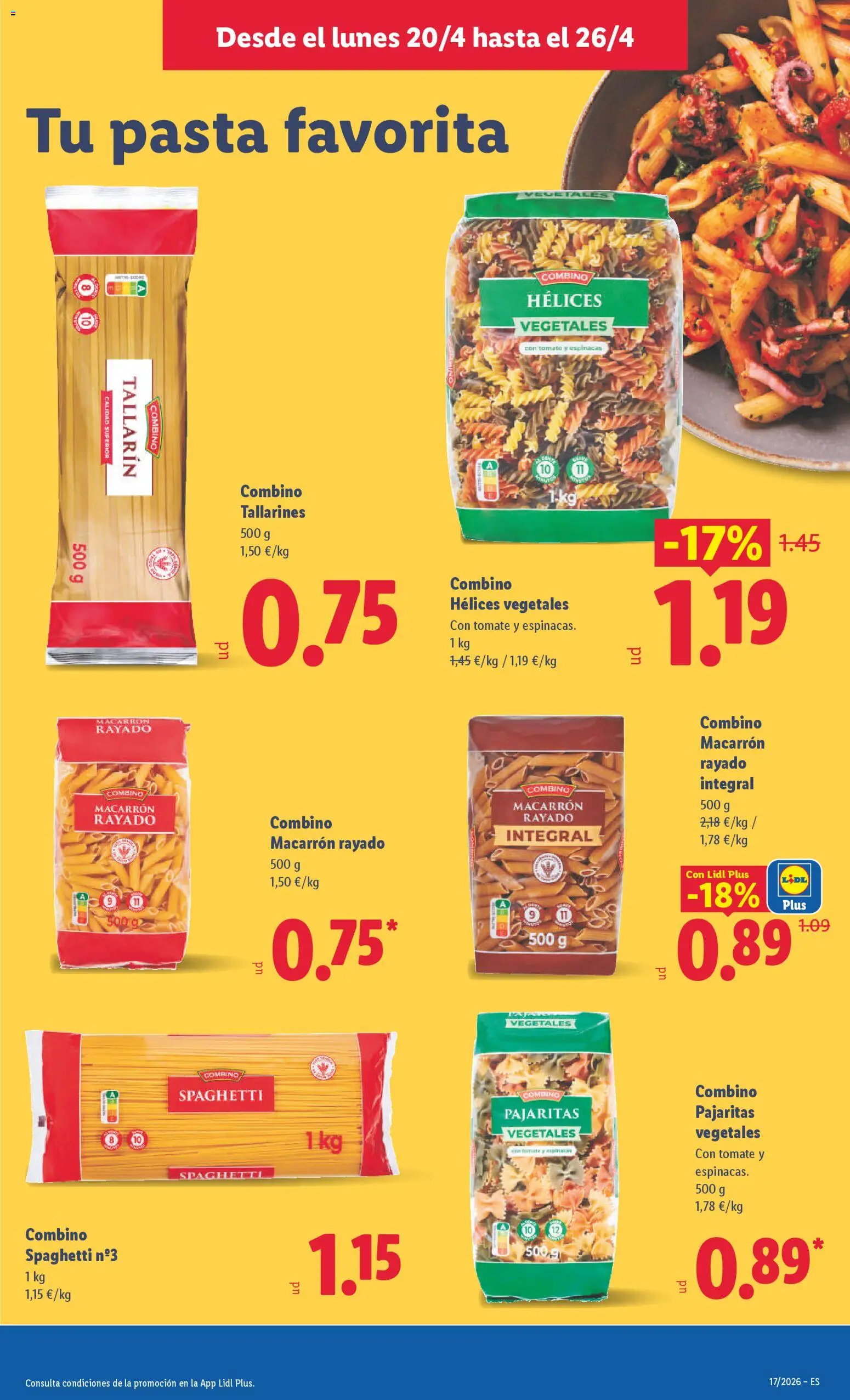 Lidl folleto │ válido desde el 20.04.2026 | Página: 17 | Productos: Πορσελάνη, Pasta
