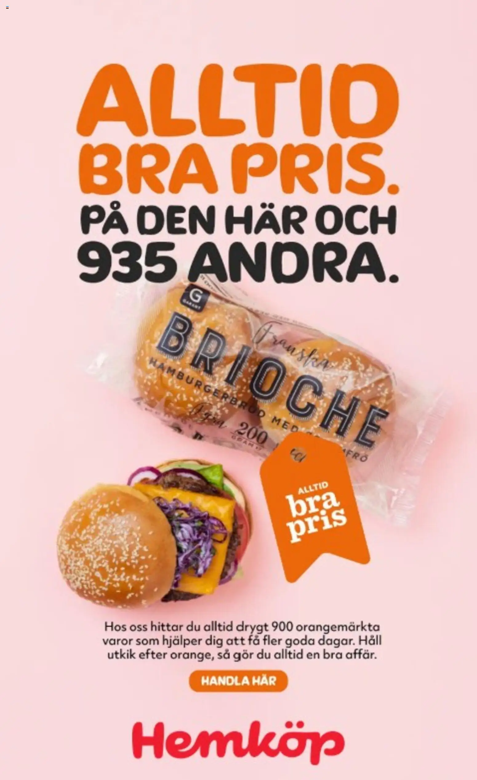 Hemköp reklamblad aktuell från 06.04.2026 | Sida: 15 | Produkter: Hamburgerbröd, Häll