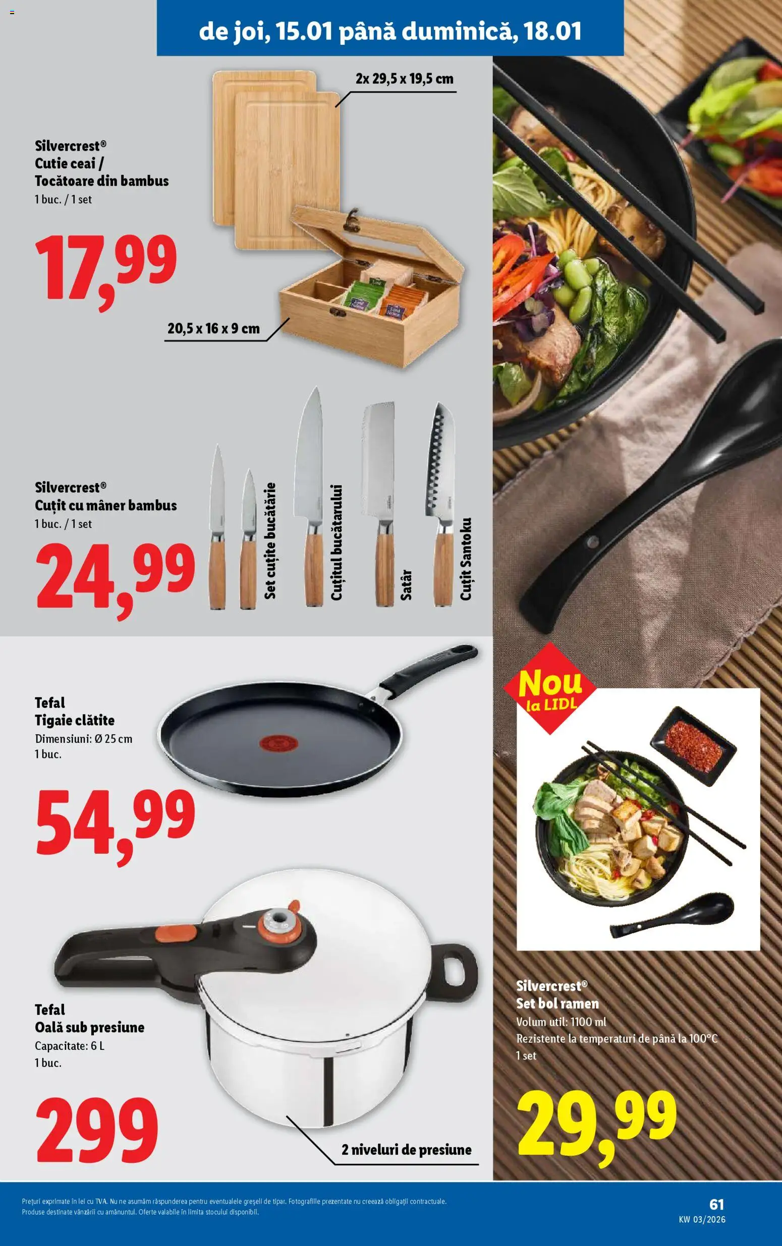 Noul catalog Lidl – valabil de la 12.01.2026 | Pagină: 61 | Produse: Zımba teli, Mâner, Cuțit, Clătite