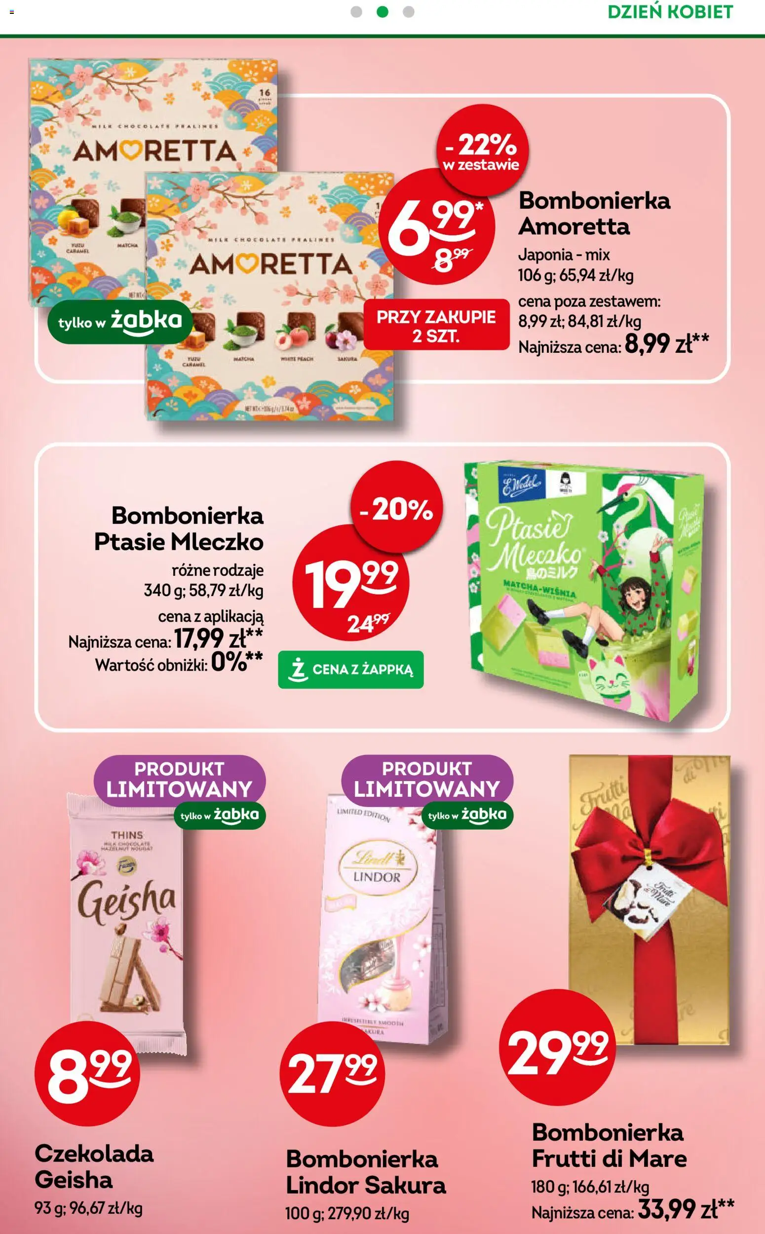 Żabka Gazetka od 25.02.2026 | Strona: 13 | Produkty: Bombonierka, Ptasie mleczko, Czekolada, Frutti di Mare