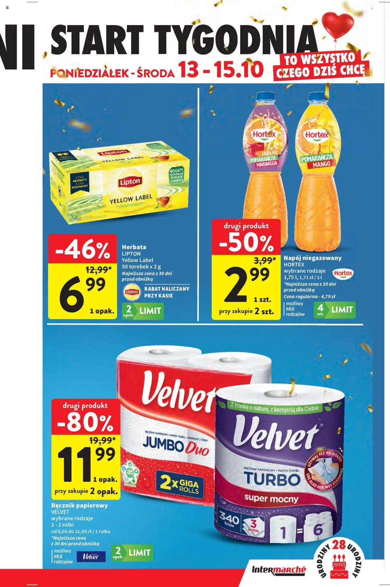 Intermarche Gazetka od 09.10.2025 | Strona: 48 | Produkty: Mango, Rolki, Herbata lipton, Herbata