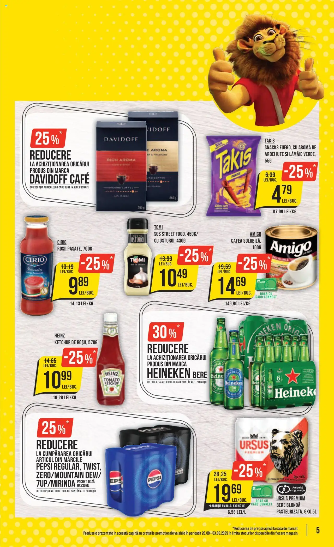 Catalog Mega Image – valabil de la 28.08.2025 | Pagină: 5 | Produse: Ardei, Ardei iute, Bere, Ketchup
