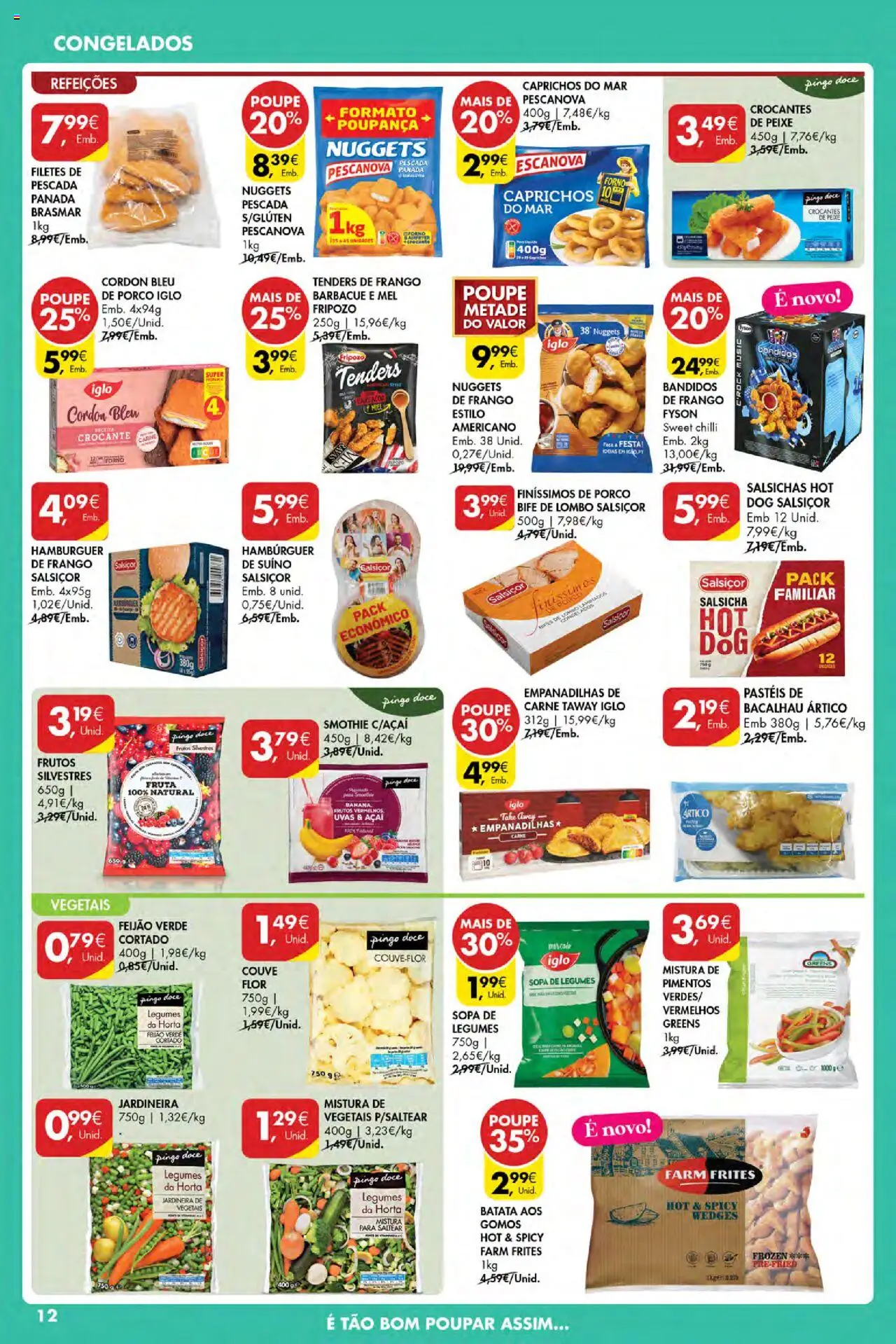 Pingo Doce Poupe Esta Semana Açores │ válido de 07.08.2025 | Página: 12 | Produtos: Banana, Hambúrguer, Mel, Couve