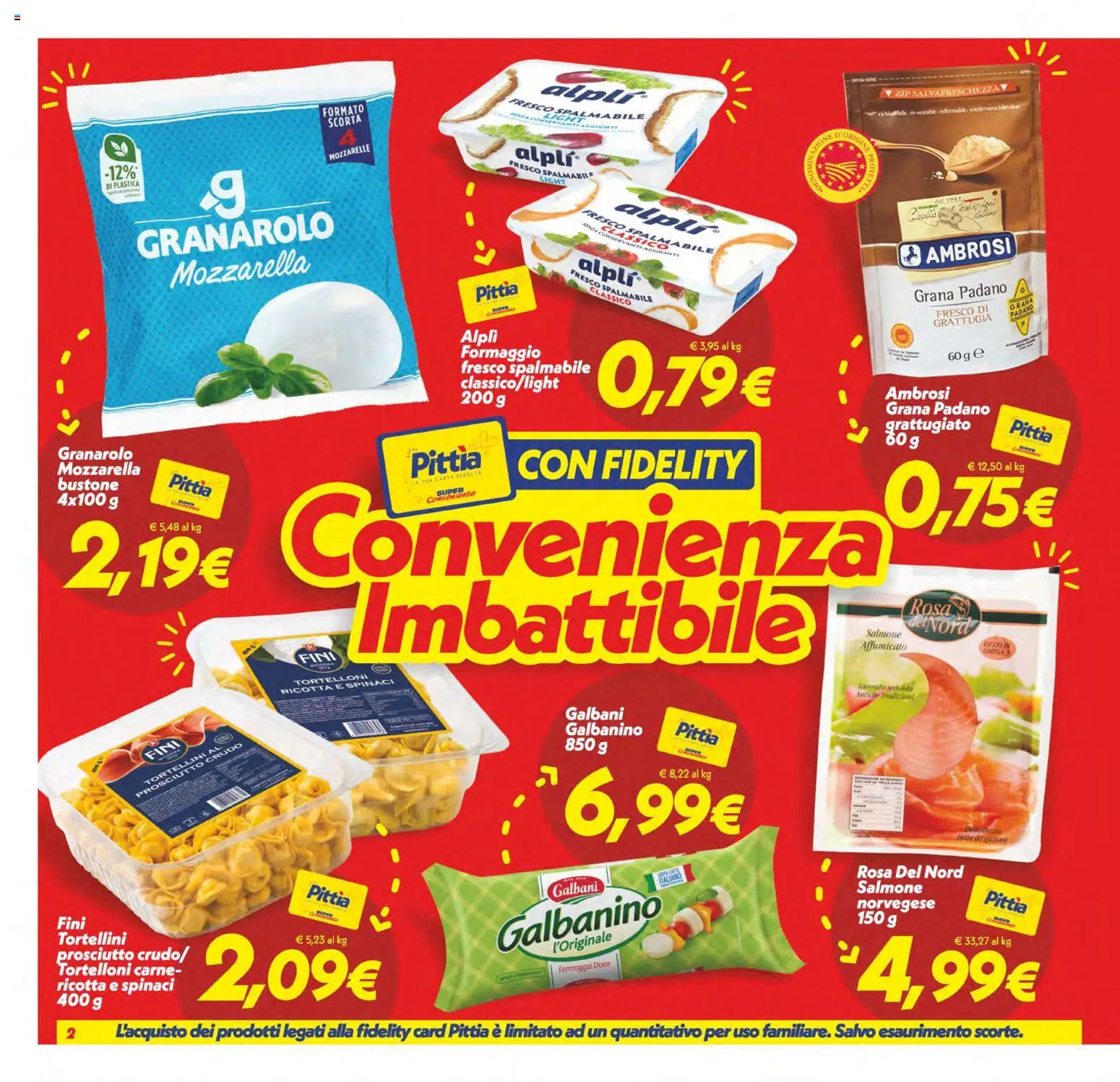 Volantino SuperConveniente del 06.03.2026 | Pagina: 2 | Prodotti: Prosciutto Crudo, Salmone, Prosciutto, Tortelloni