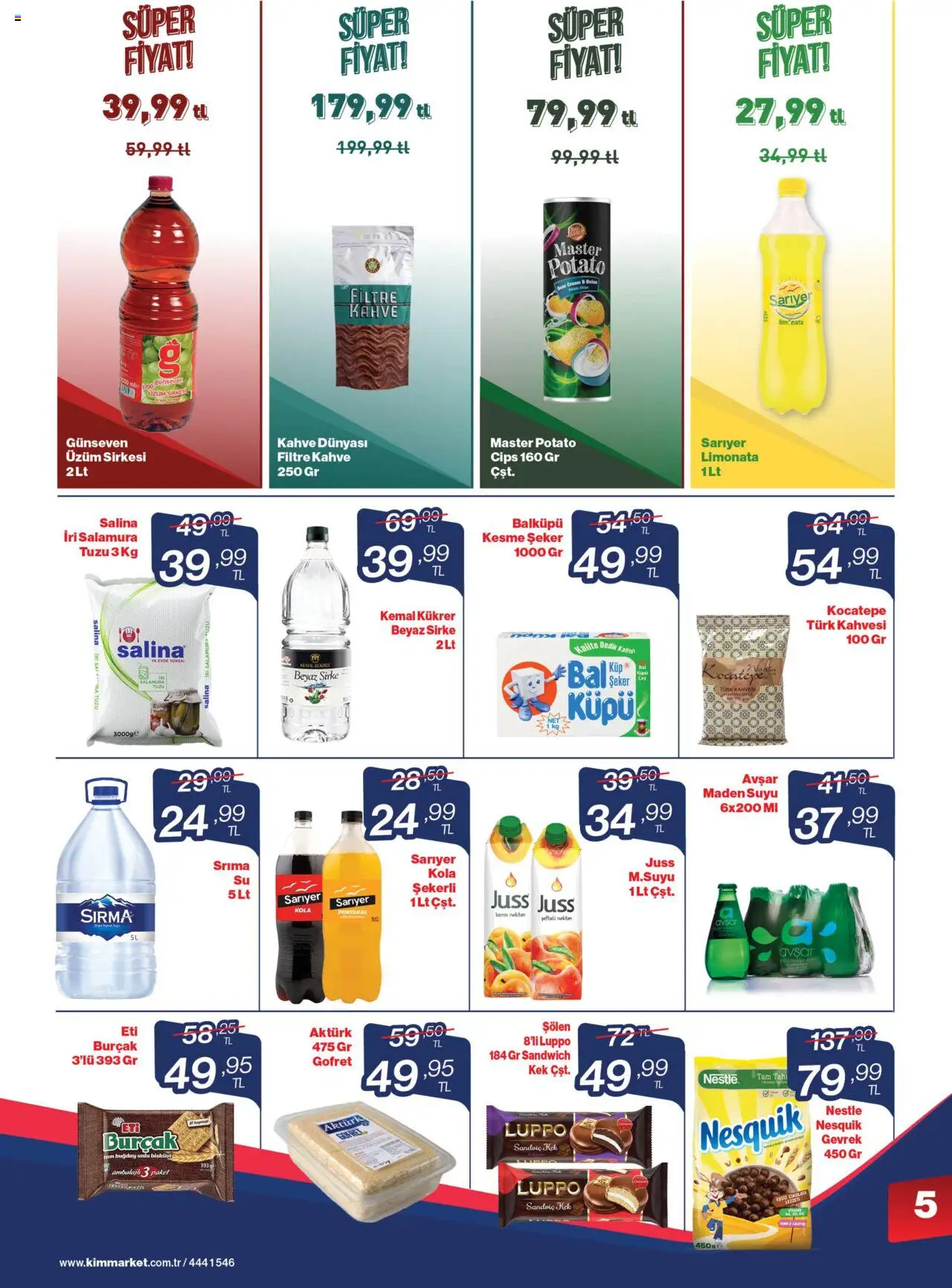 Kim Market Katalog - Marmara Insert - 31.07.2025 tarihinden itibaren geçerlidir | Sayfa: 5 | Ürünler: Limonata, Kahve, Sirke, Cips