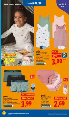 LIDL - Prévisualisation de LIDL catalogue semaine 5 valide à partir de 29.01.2026 | Page: 56 | Produits: Coton, Jouets, Pyjama