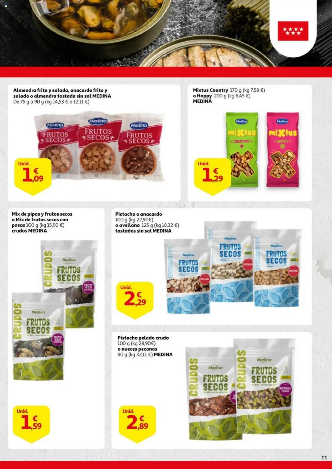 Alcampo - Alimentos de Madrid │ válido desde el 02.10.2025 | Página: 11 | Productos: Frutos secos