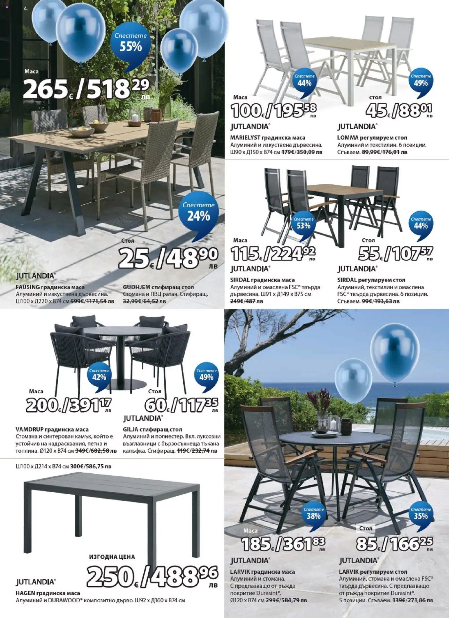 {H1} | Страница: 4 | Продукти: Маса, Стол