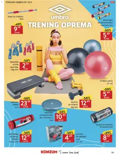 FITNESS LOPTA, 3/1, set - Pregled kataloga iz trgovine Konzum, vrijedi od 18.02.2026 | Stranica: 53 | Proizvodi: Lopta