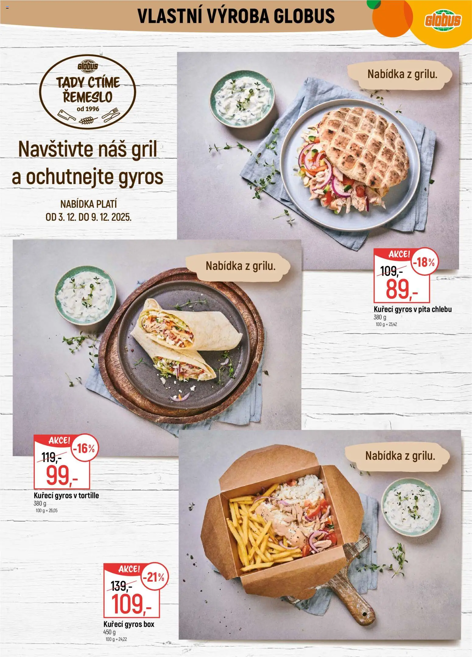 Globus leták - Liberec od 03.12.2025 | Strana: 8 | Produkty: Globus, Box, Gyros, Gril