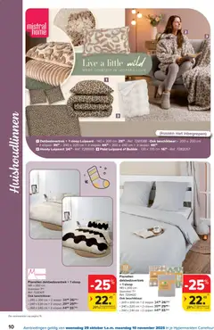 Carrefour - Hypermarkten Cocooning special - Voorbeeld van een folder van Carrefour, geldig van 29.10.2025 | Pagina: 10 | Producten: Kussen