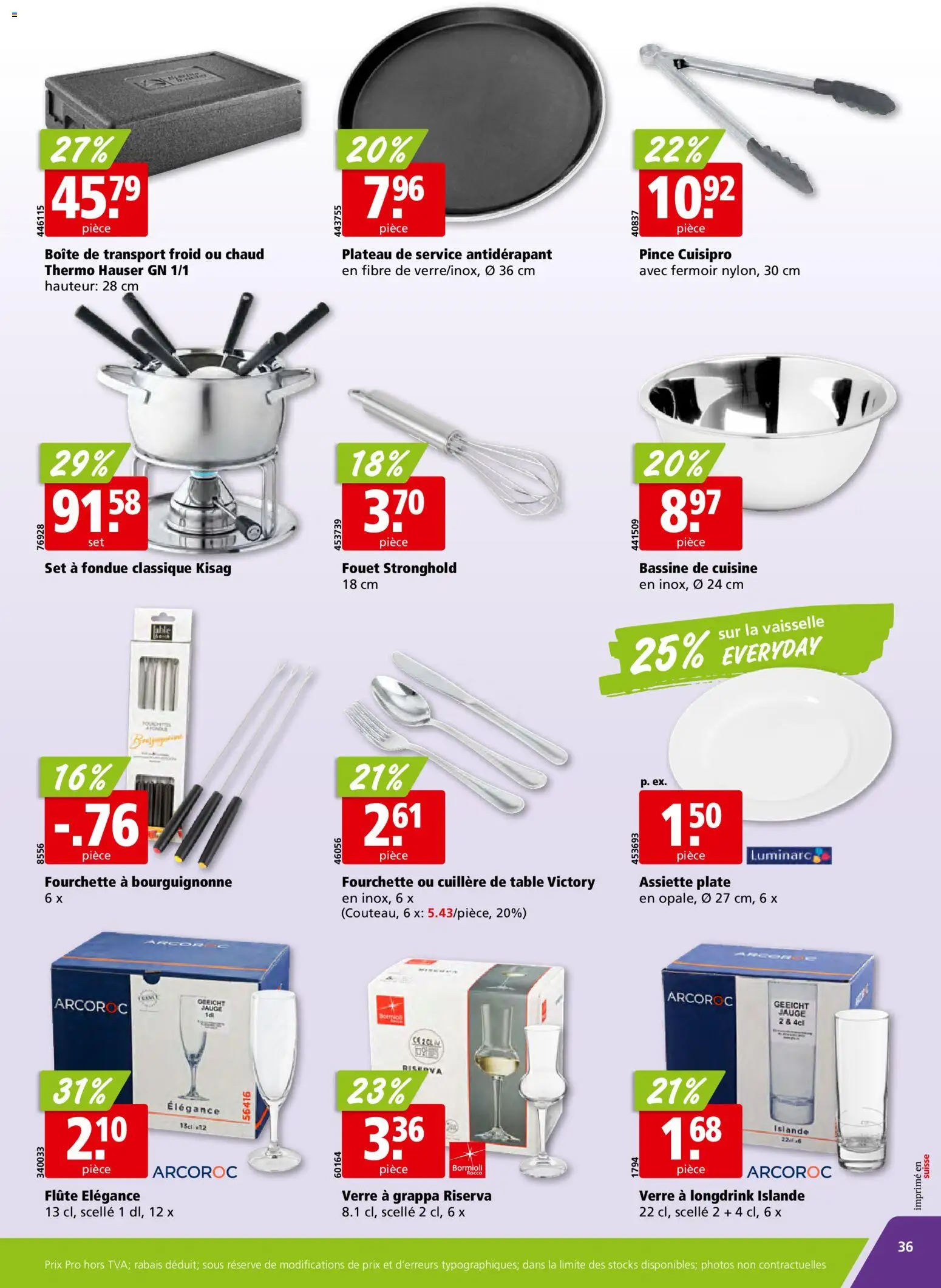 Aligro Aktionen Chavannes, Matran, Genève, Sion – gültig ab 27.12.2025 | Seite: 36 | Produkte: Fondue