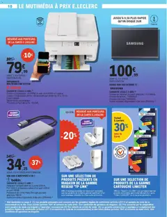 E.Leclerc - Prévisualisation de E.Leclerc - Spécial High Tech valide à partir de 28.10.2025 | Page: 10 | Produits: Imprimante, USB, Imprimante multifonction, Cartouche