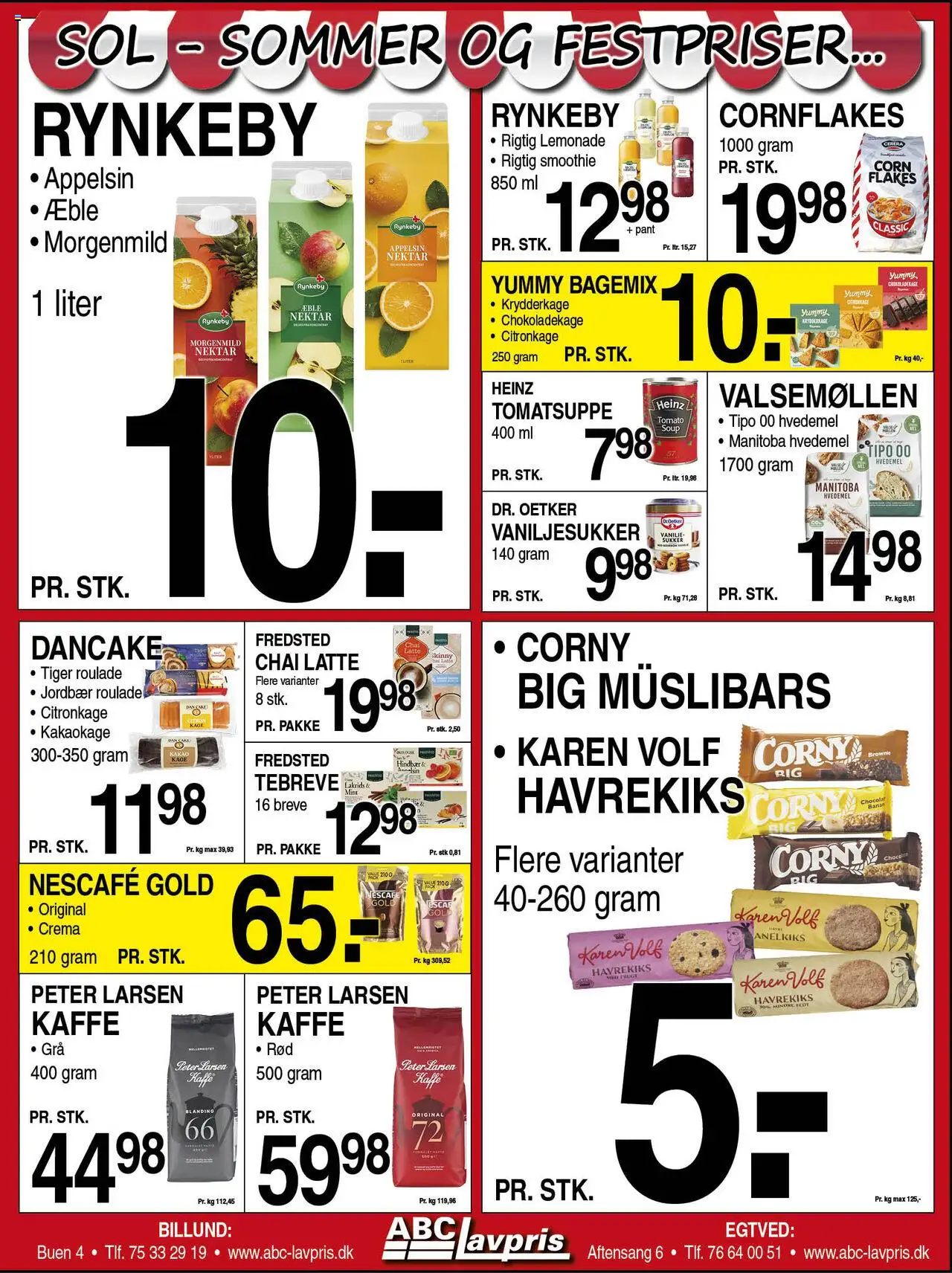 Abc Lavpris Tilbudsavis gyldig fra 02.07.2025 | Side: 6 | Produkter: Hvedemel, Hindbær, Vanilje, Havrekiks